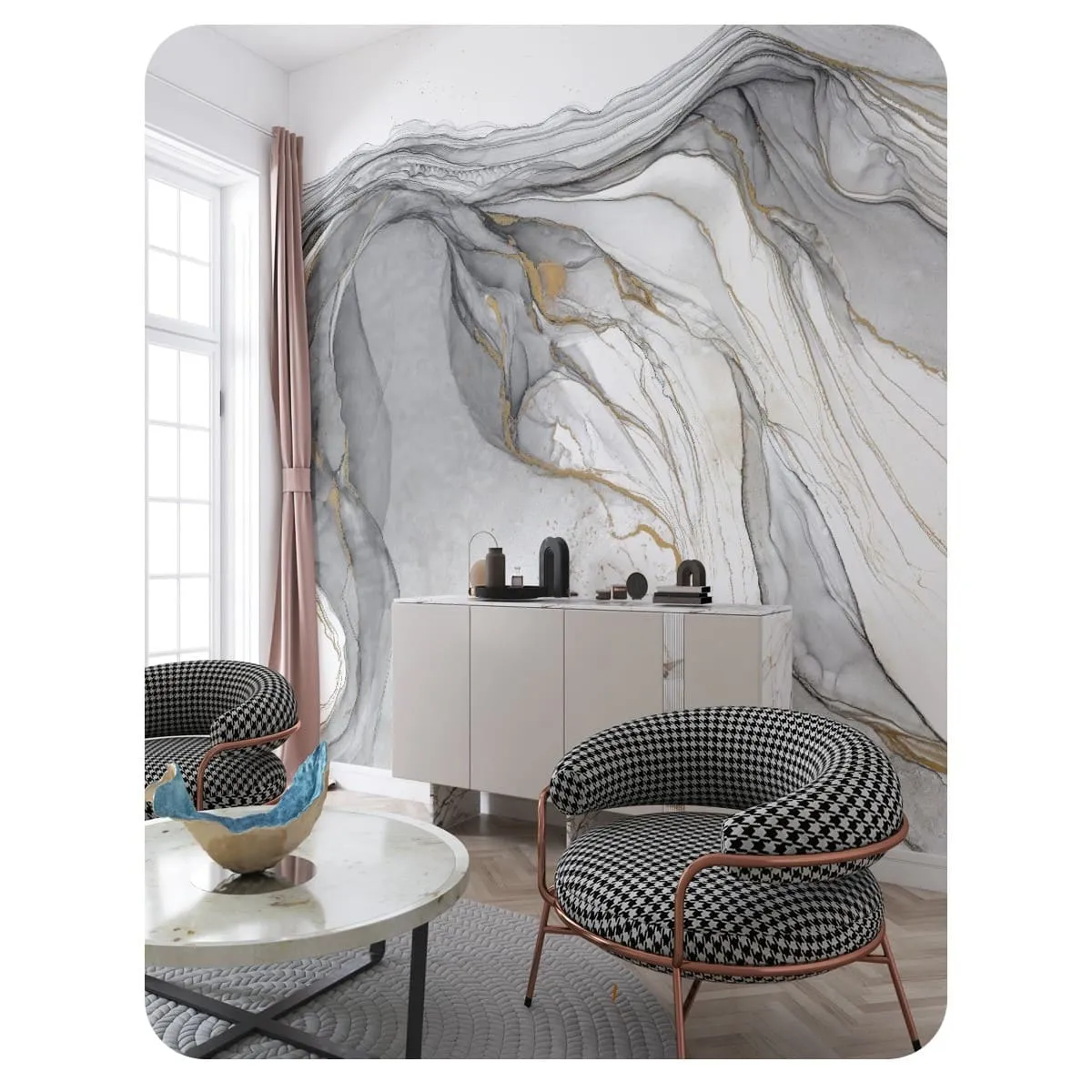 Фотообои рулонные Citydecor Флюид Арт 118 на флизелиновой основе 200x260 см