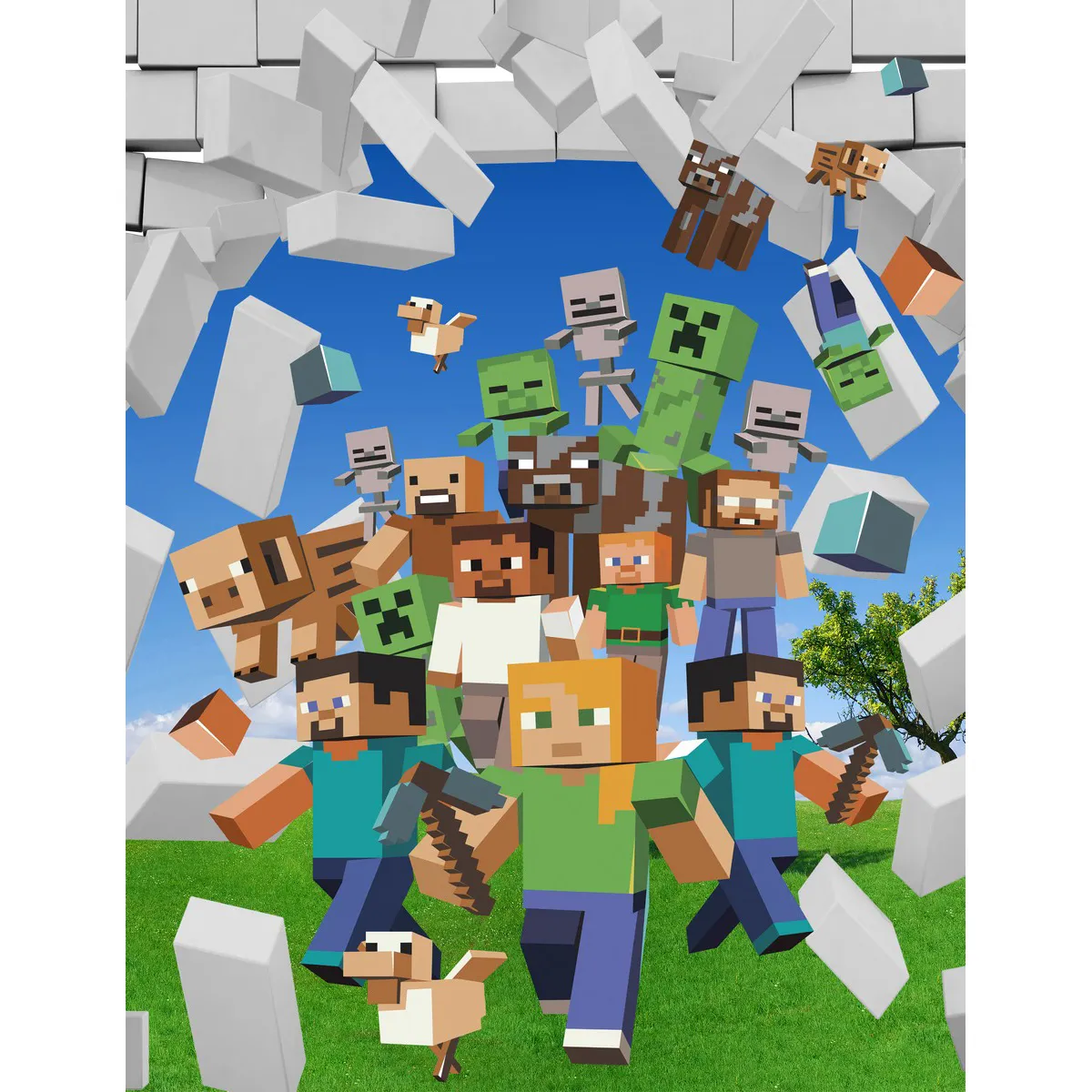 Фотообои рулонные Citydecor Майнкрафт на флизелиновой основе 200x260 см 
