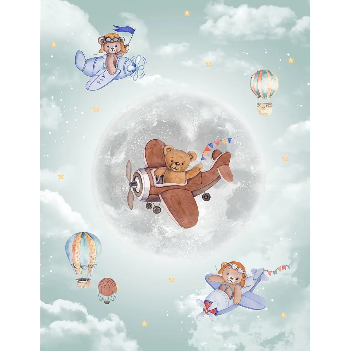 Дизайнерские фотообои рулонные Citydecor Мечтатели 12 на флизелиновой основе 200x260 см