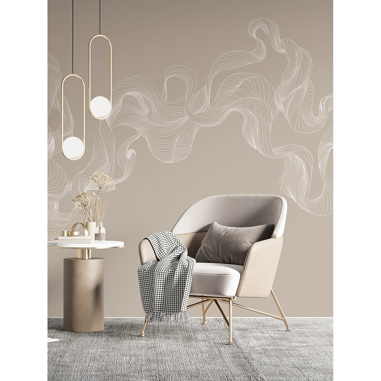 Фотообои рулонные Citydecor Perfect Lines 51 на флизелиновой основе 200x260 см