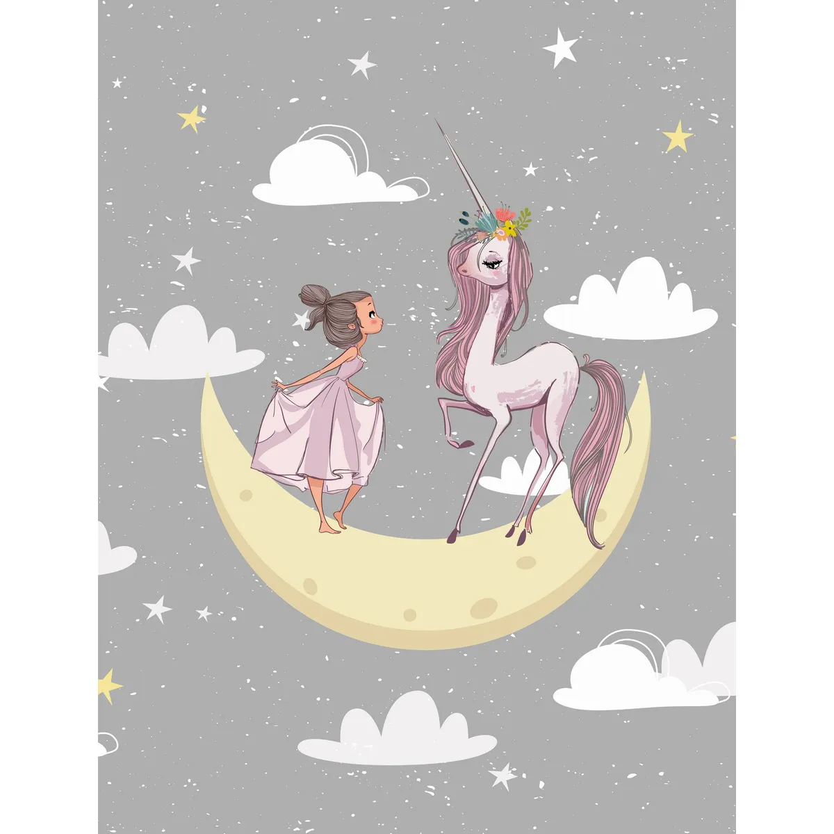 Дизайнерские фотообои рулонные Citydecor Princess 1 на флизелиновой основе 200x260 см 