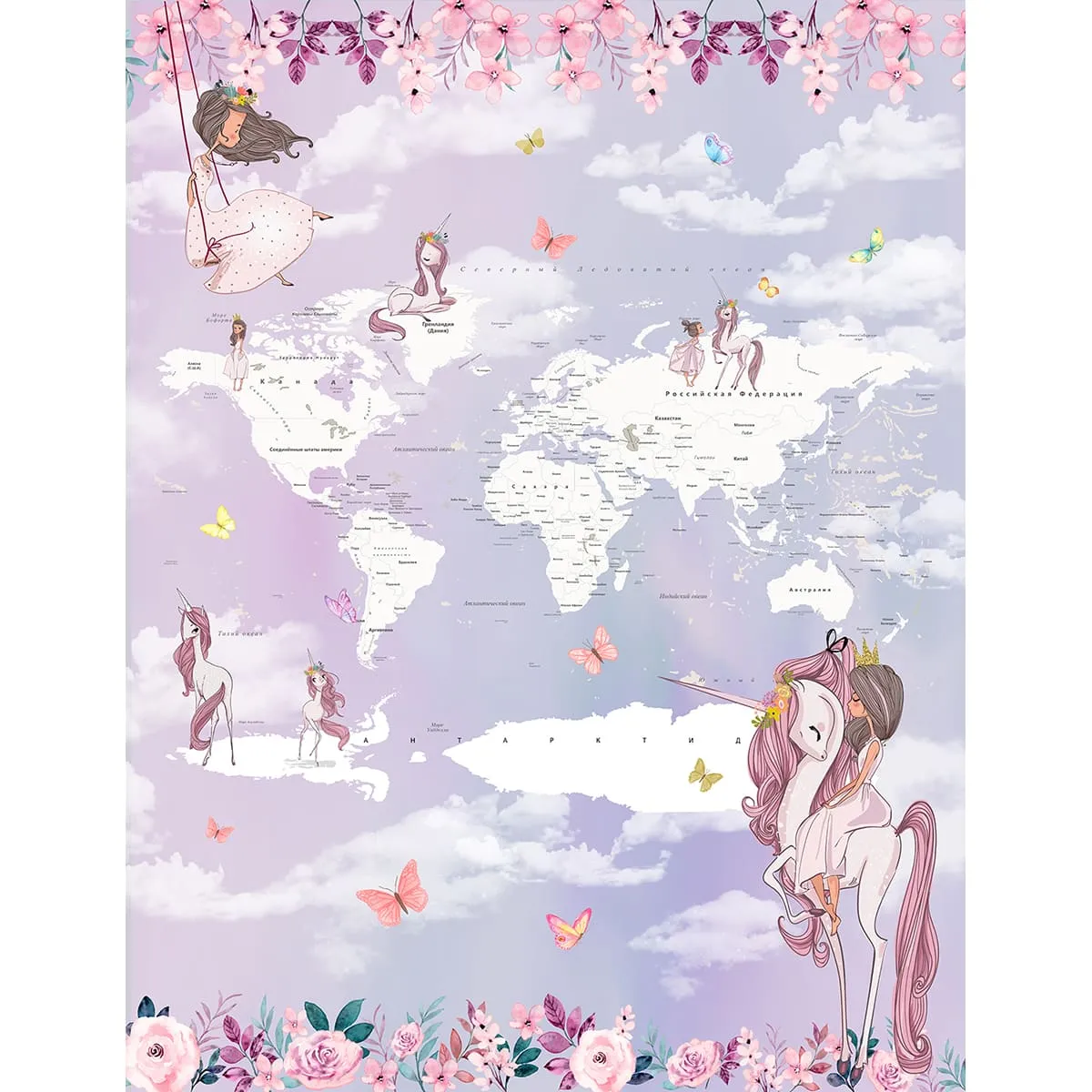 Дизайнерские фотообои рулонные Citydecor Princess 11 на флизелиновой основе 200x260 см