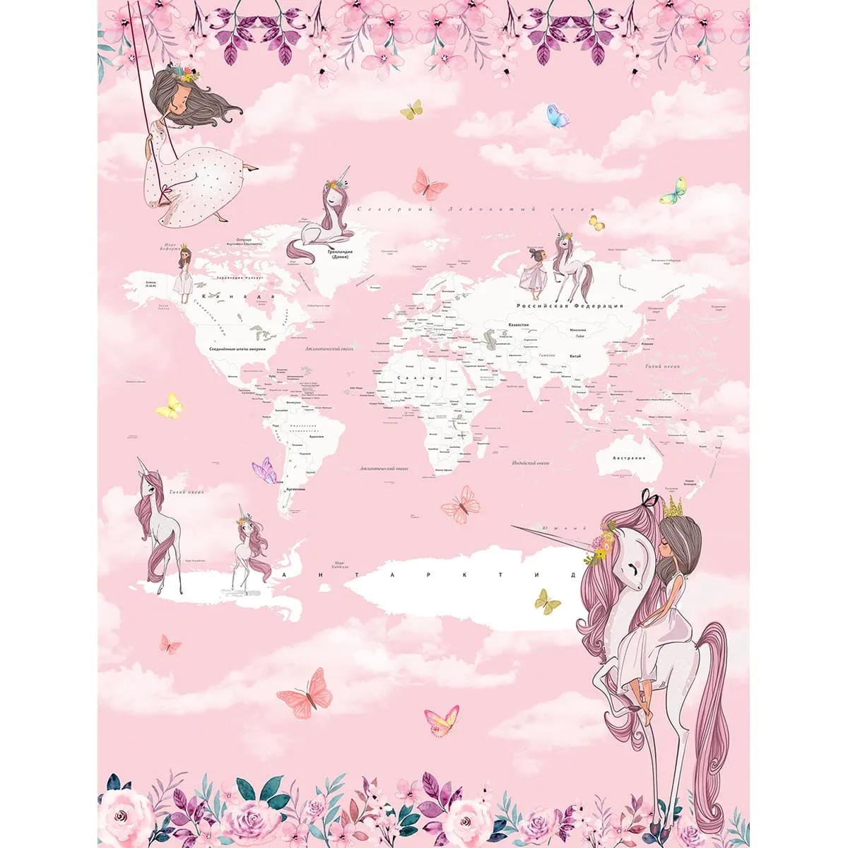 Дизайнерские фотообои рулонные Citydecor Princess 14 на флизелиновой основе 200x260 см