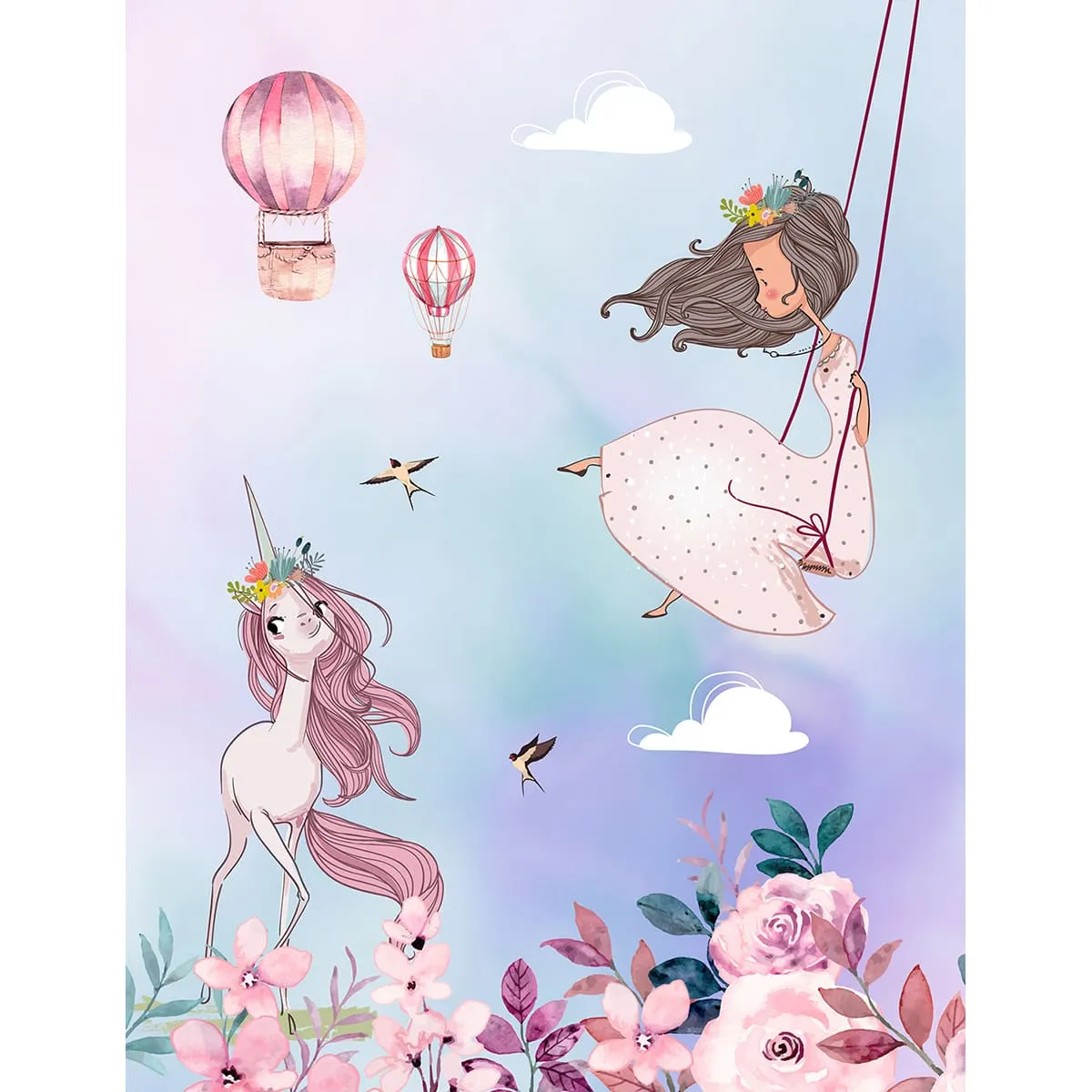 Дизайнерские фотообои рулонные Citydecor Princess 8 на флизелиновой основе 200x260 см