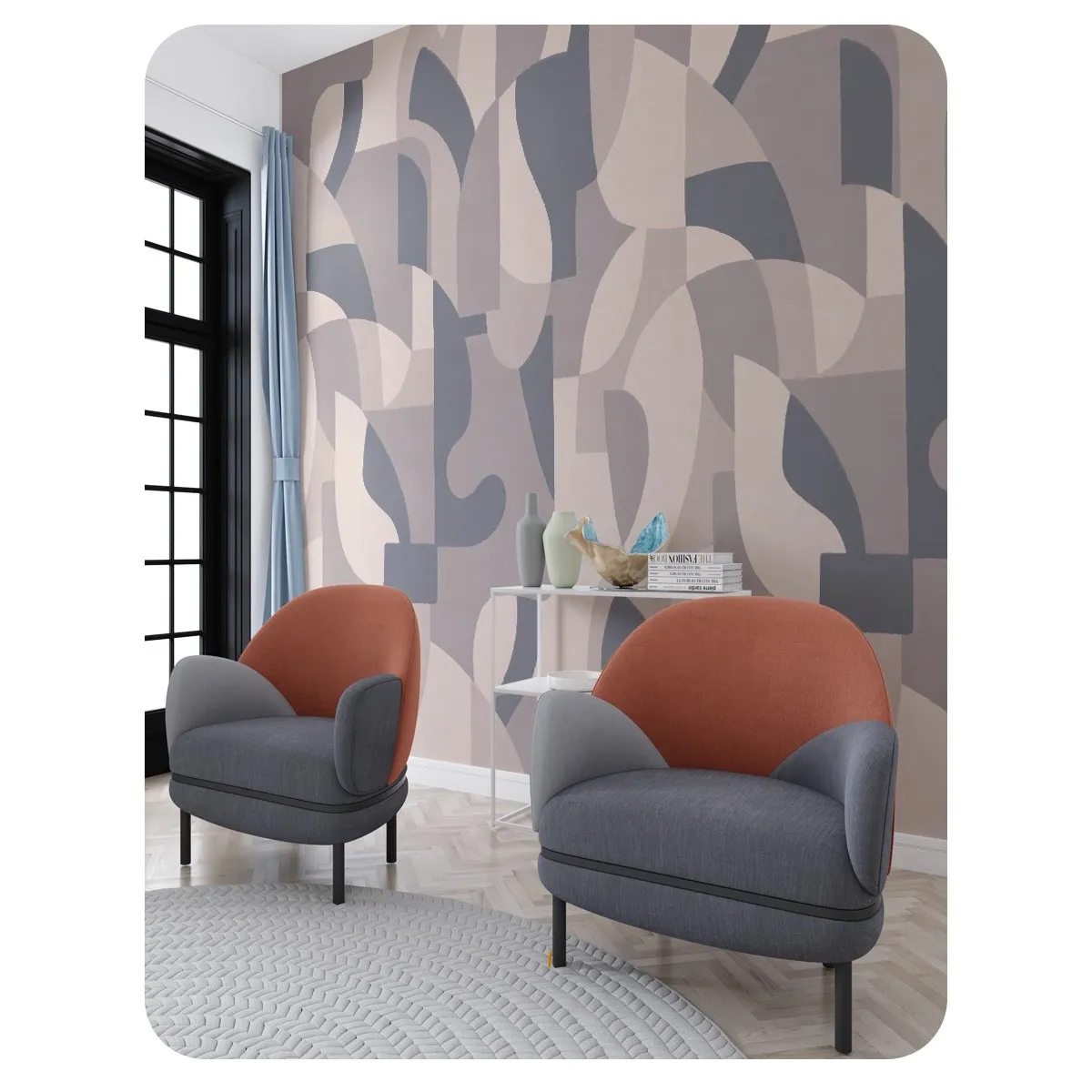 Фотообои рулонные Citydecor Scandi 57 на флизелиновой основе 200x260 см