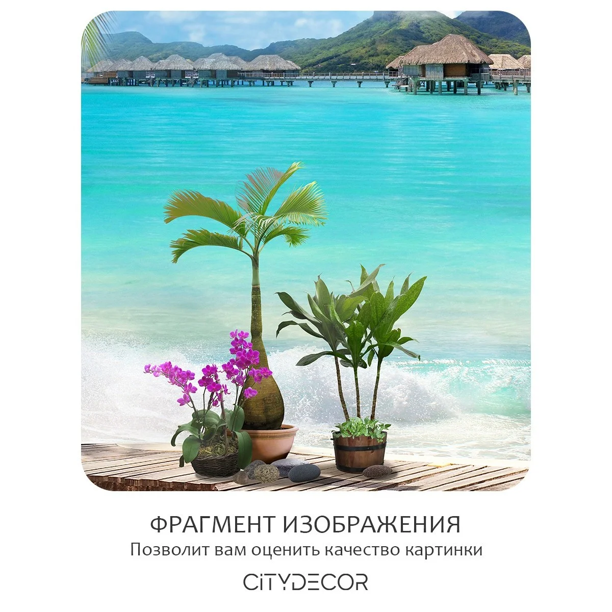 Фотообои рулонные Citydecor Море и Водопады 31 на флизелиновой основе 200x260 см