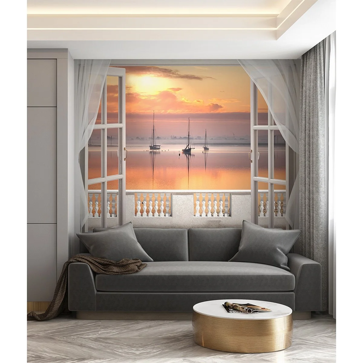 Фотообои рулонные Citydecor Море и Водопады 33 на флизелиновой основе 200x260 см