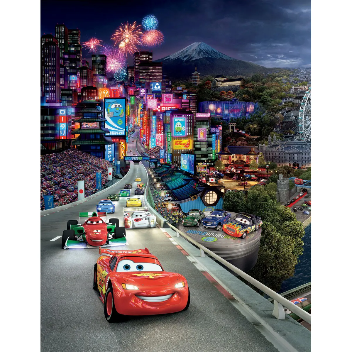 Фотообои рулонные Citydecor Тачки панорама на флизелиновой основе 200x260 см 