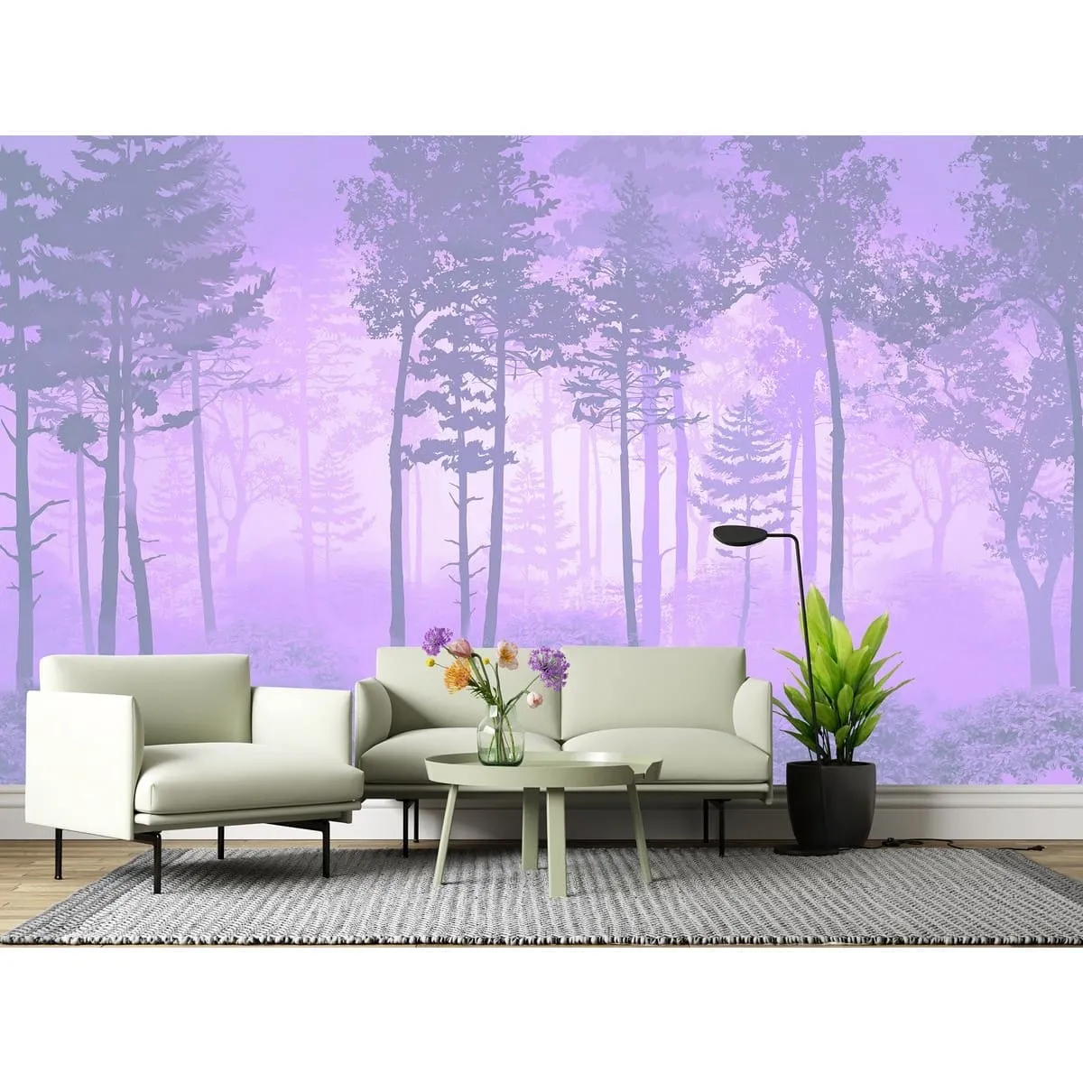 Бесшовное дизайнерское панно Citydecor Таинственный лес 13 на флизелиновой основе 200x270 см