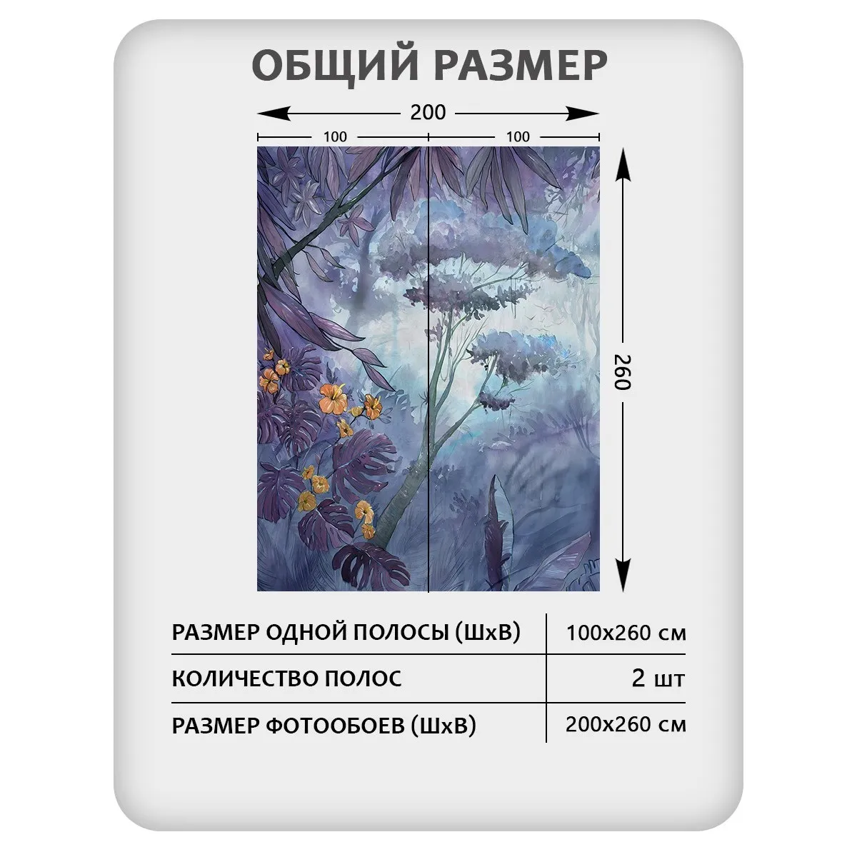 Фотообои рулонные Citydecor Таинственный лес 17 на флизелиновой основе 200x260 см