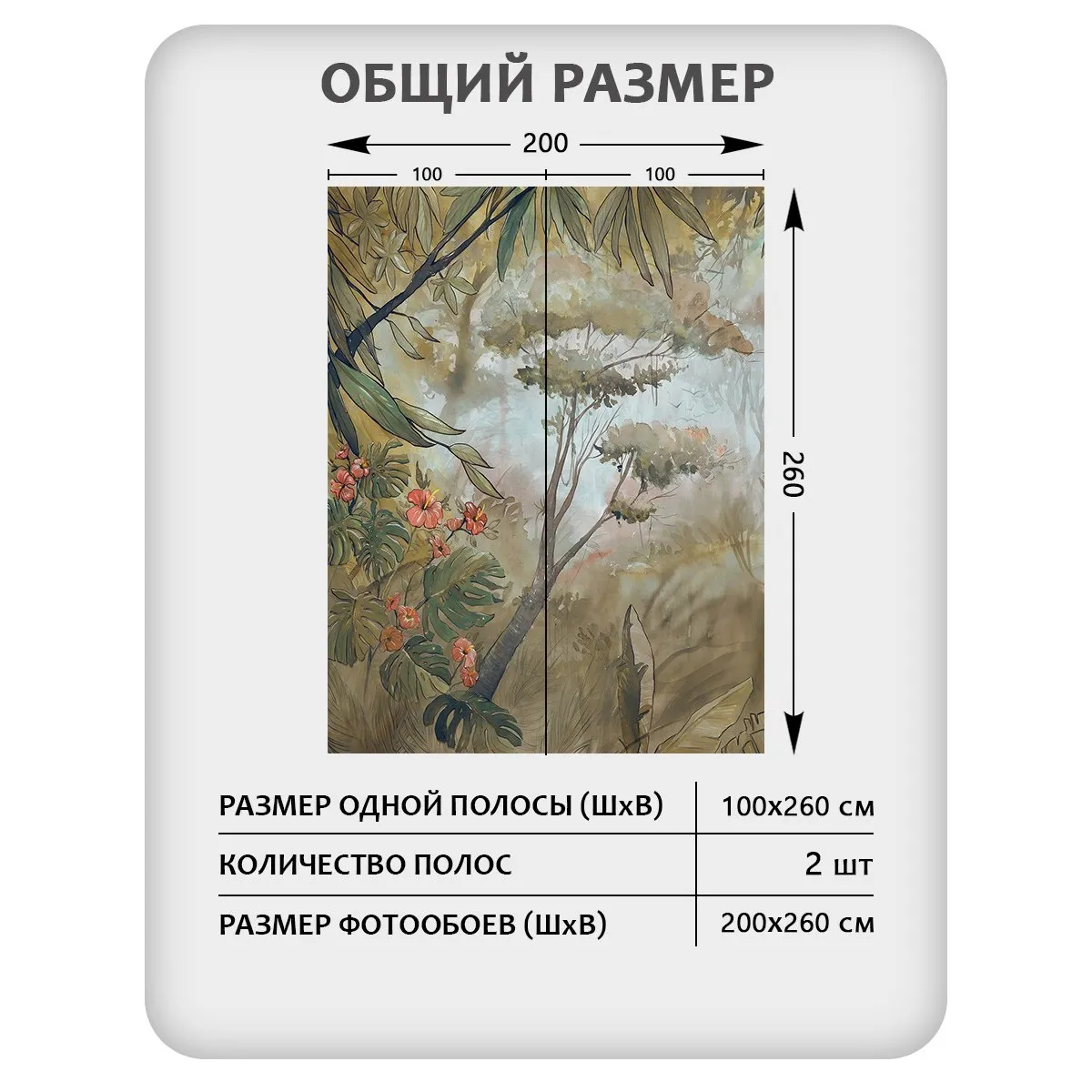 Фотообои рулонные Citydecor Таинственный лес 19 на флизелиновой основе 200x260 см