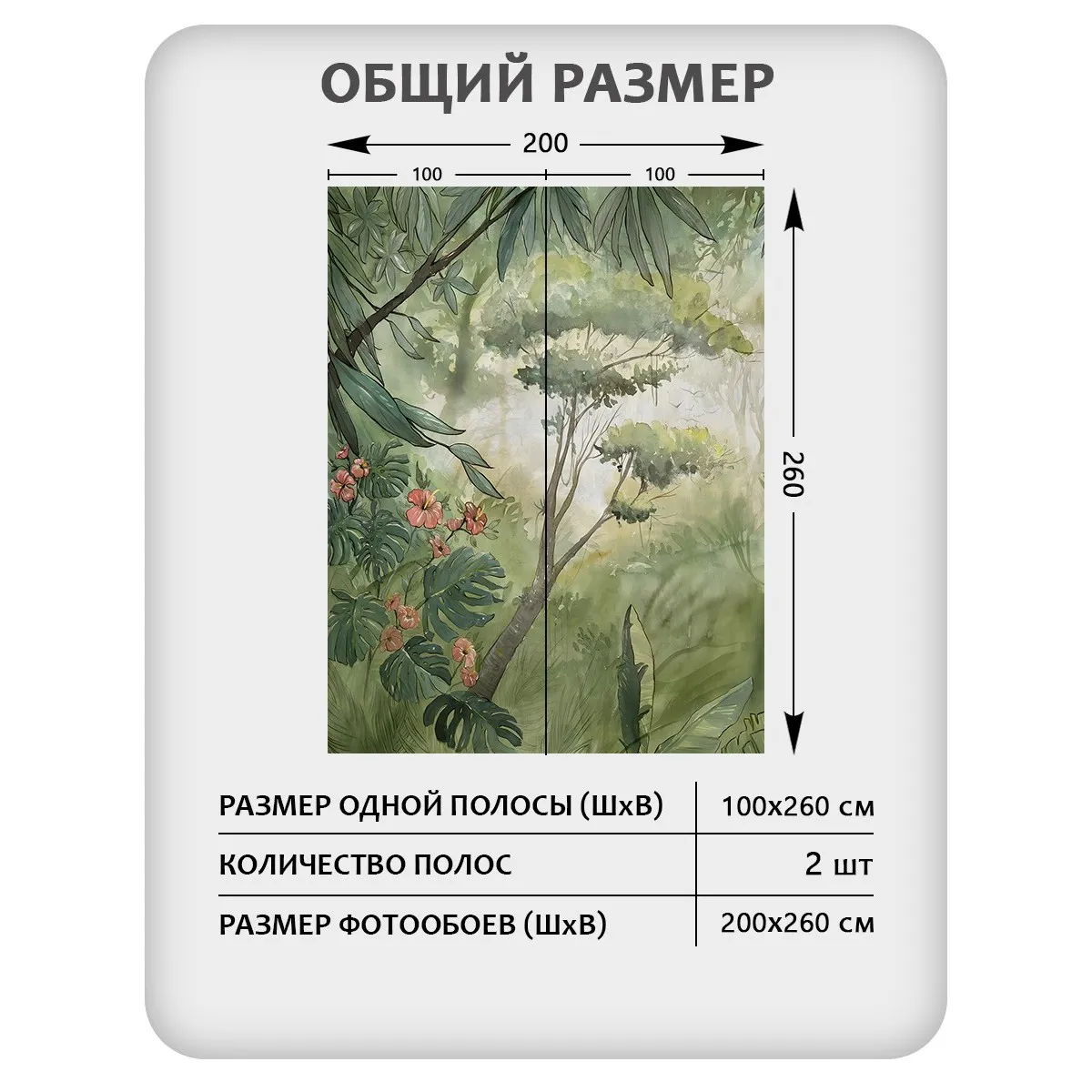 Фотообои рулонные Citydecor Таинственный лес 20 на флизелиновой основе 200x260 см