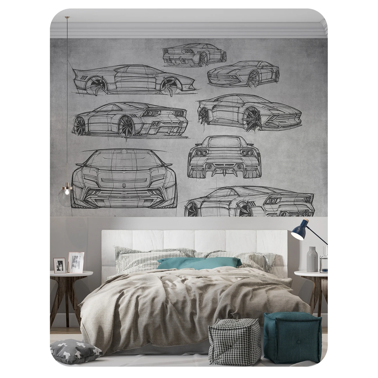 Фотообои рулонные Citydecor Technic 2 на флизелиновой основе 200x260 см