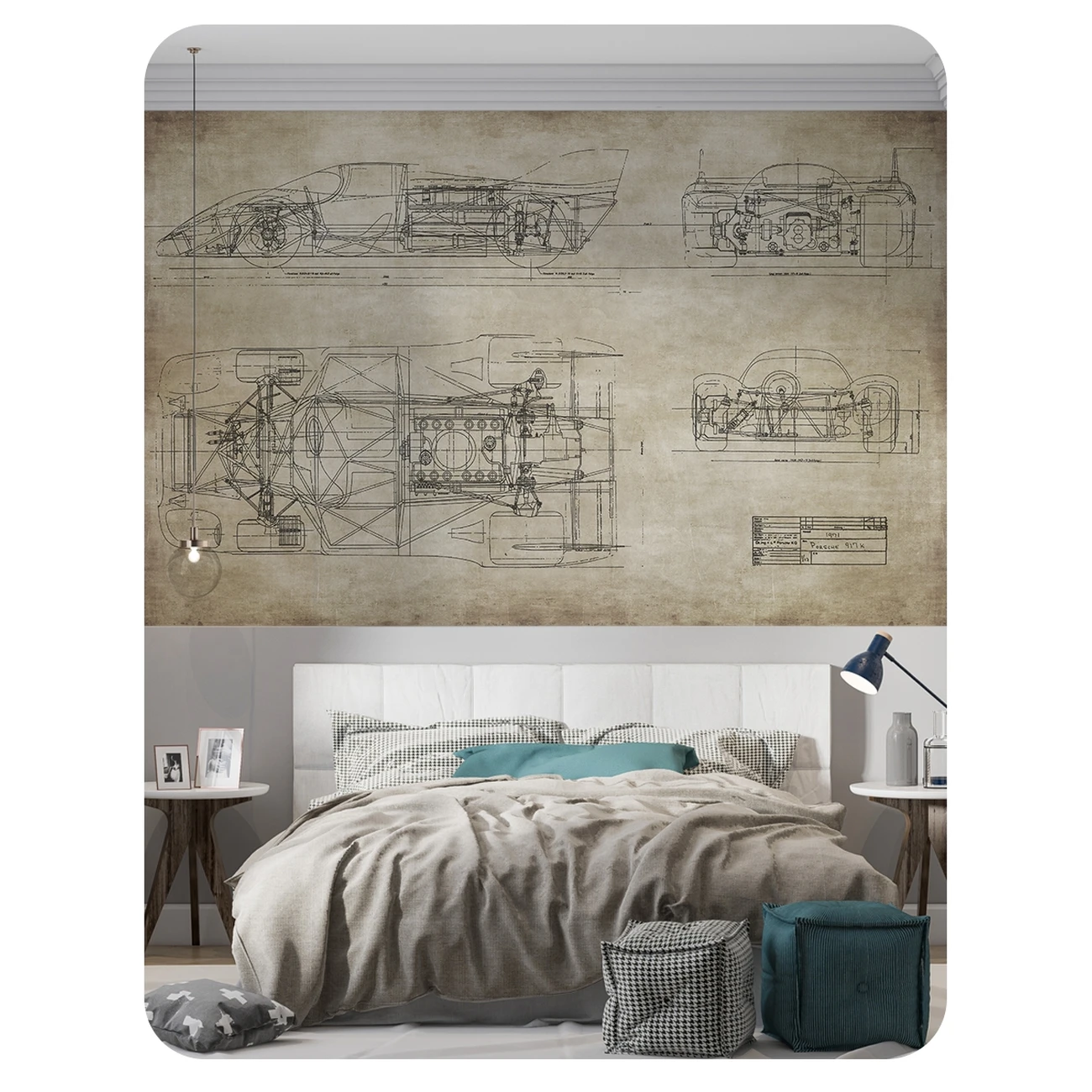 Фотообои рулонные Citydecor Technic 3 на флизелиновой основе 200x260 см