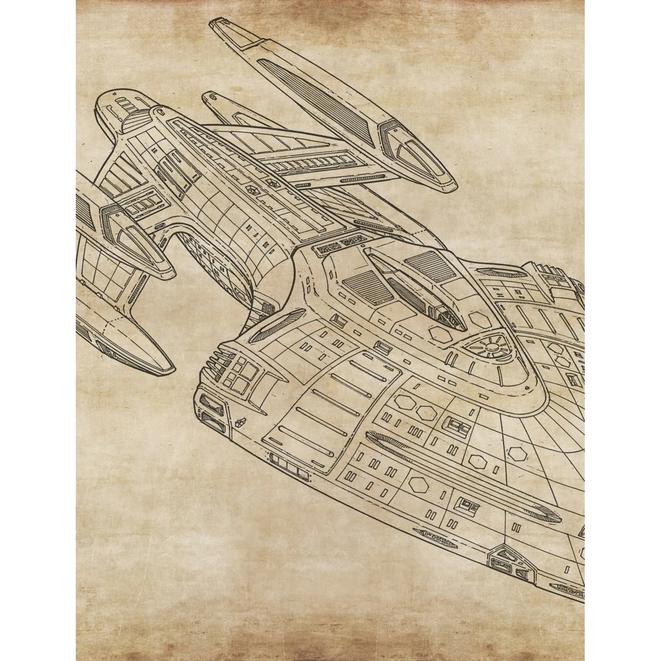 Фотообои рулонные Citydecor Technic 6 на флизелиновой основе 200x260 см