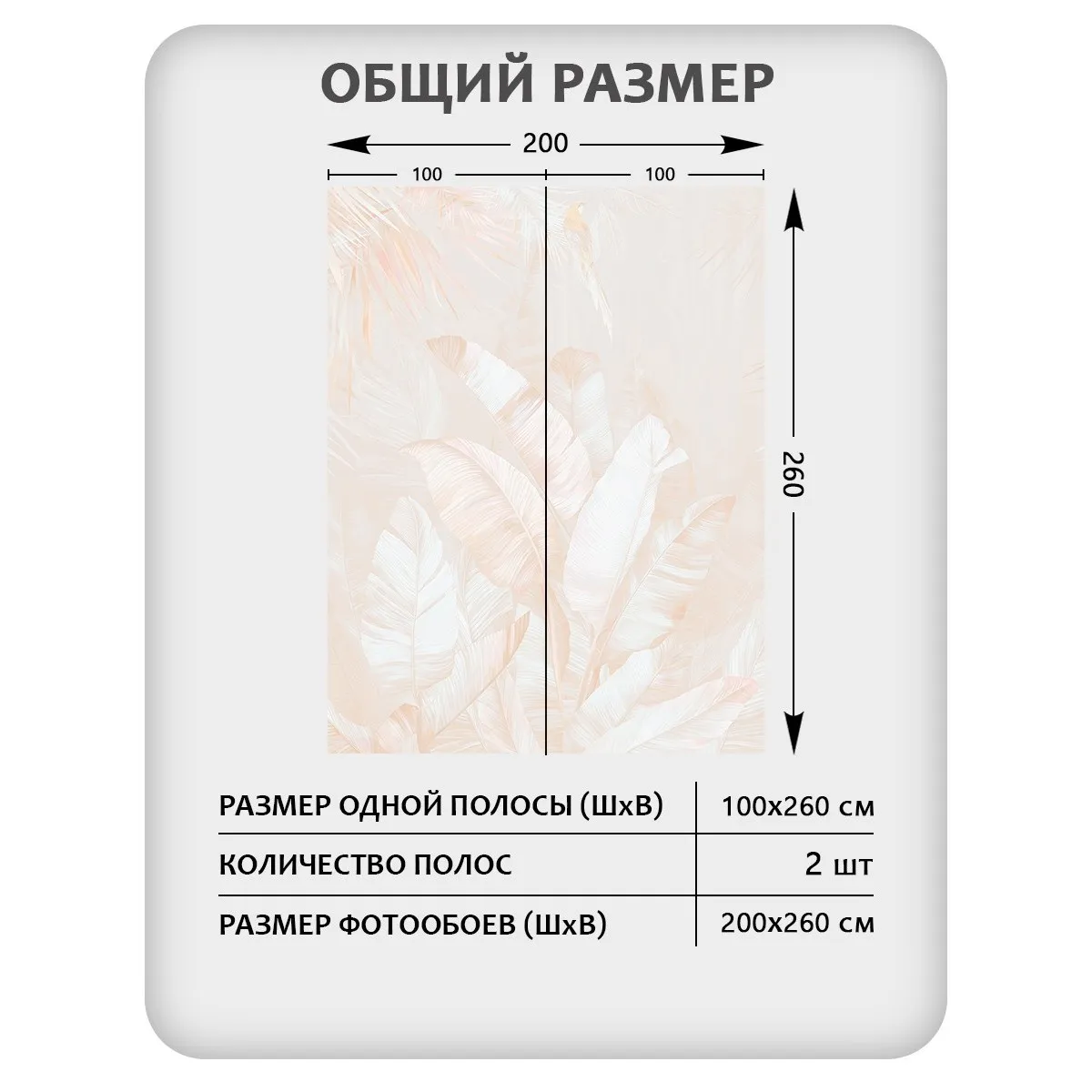 Фотообои рулонные Citydecor Знойные тропики 31 на флизелиновой основе 200x260 см