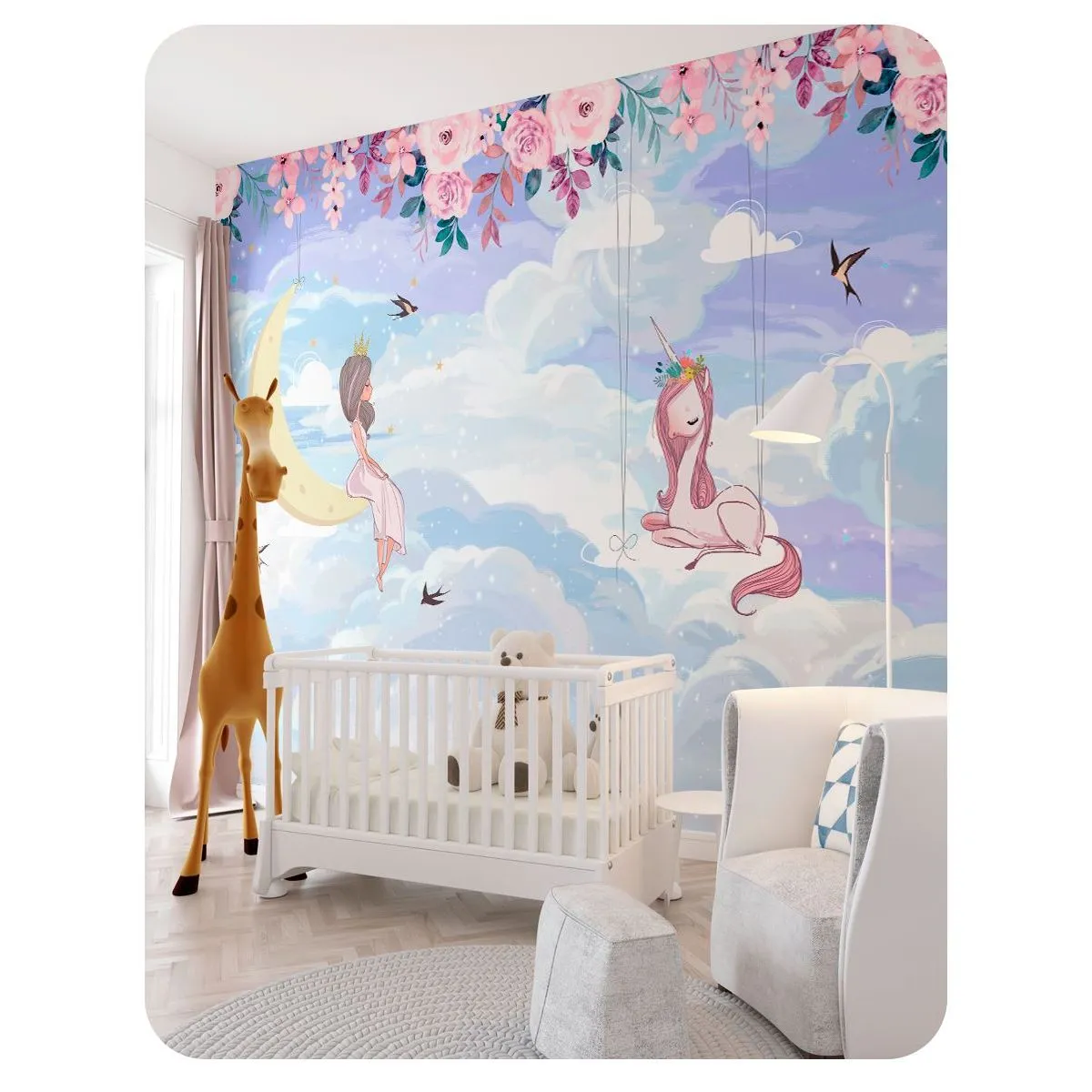 Бесшовное панно Citydecor Princess 31 на флизелиновой основе 200x270 см