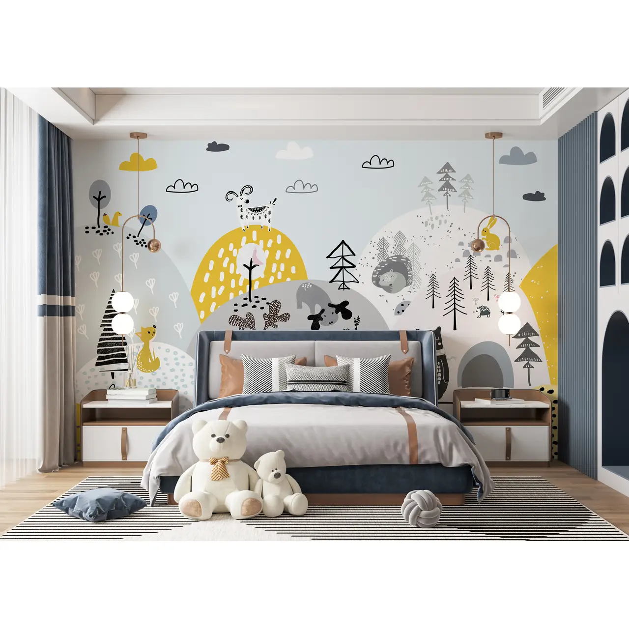 Бесшовное панно Citydecor Детский сюжет на флизелиновой основе 500x270 см