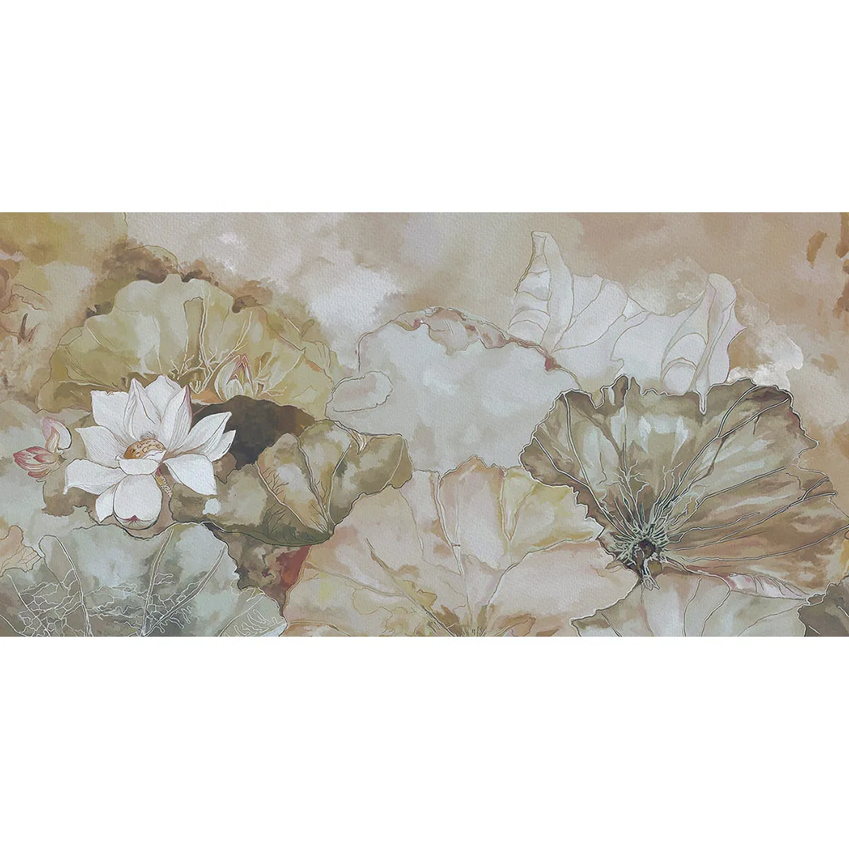 Дизайнерские фотообои рулонные Citydecor Blossom 1 на флизелиновой основе 300x150 см