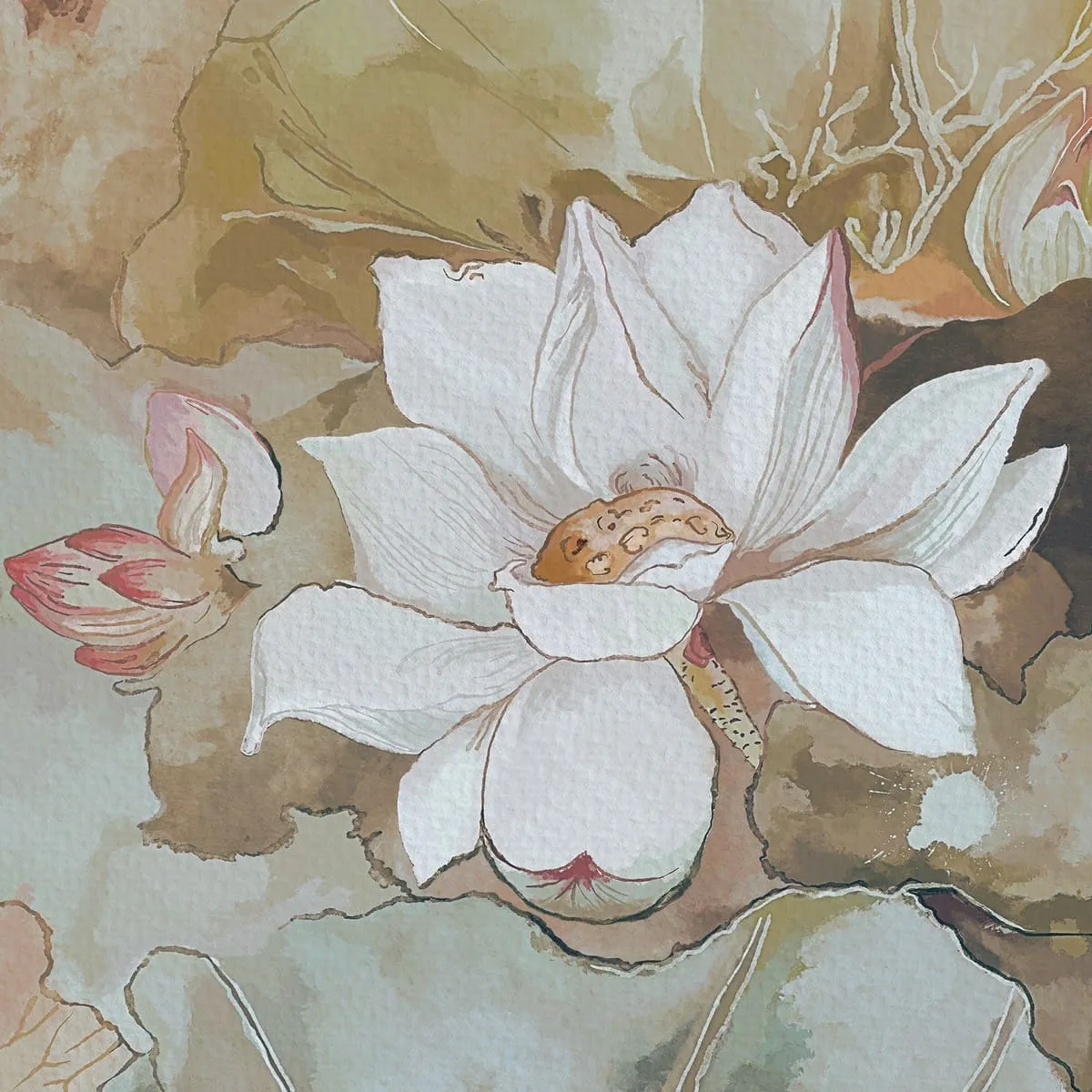 Дизайнерские фотообои рулонные Citydecor Blossom 1 на флизелиновой основе 300x150 см