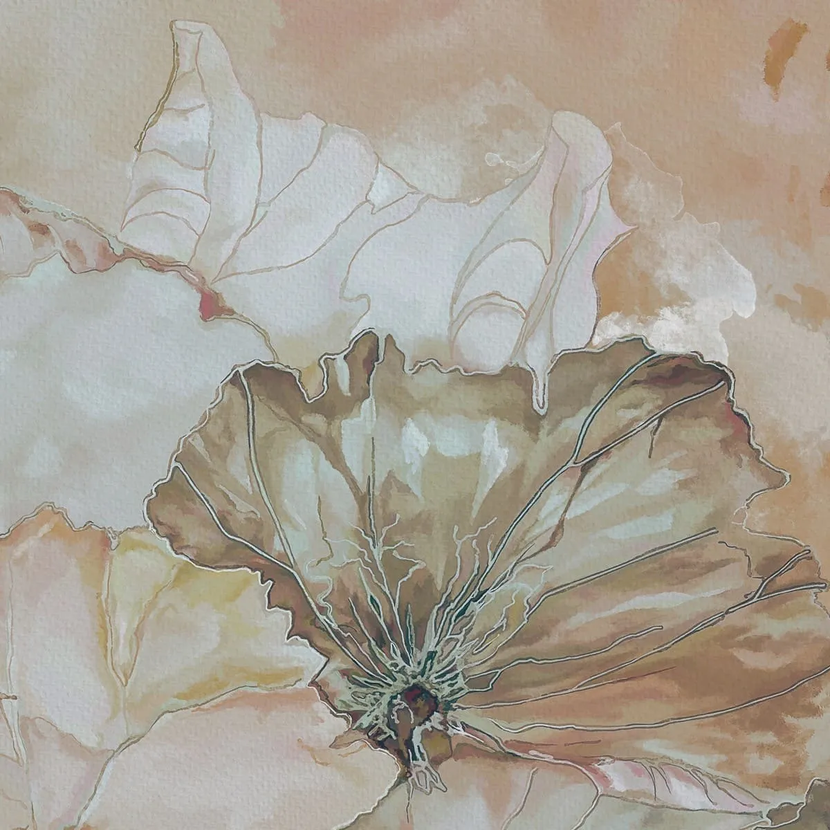 Дизайнерские фотообои рулонные Citydecor Blossom 1 на флизелиновой основе 300x150 см