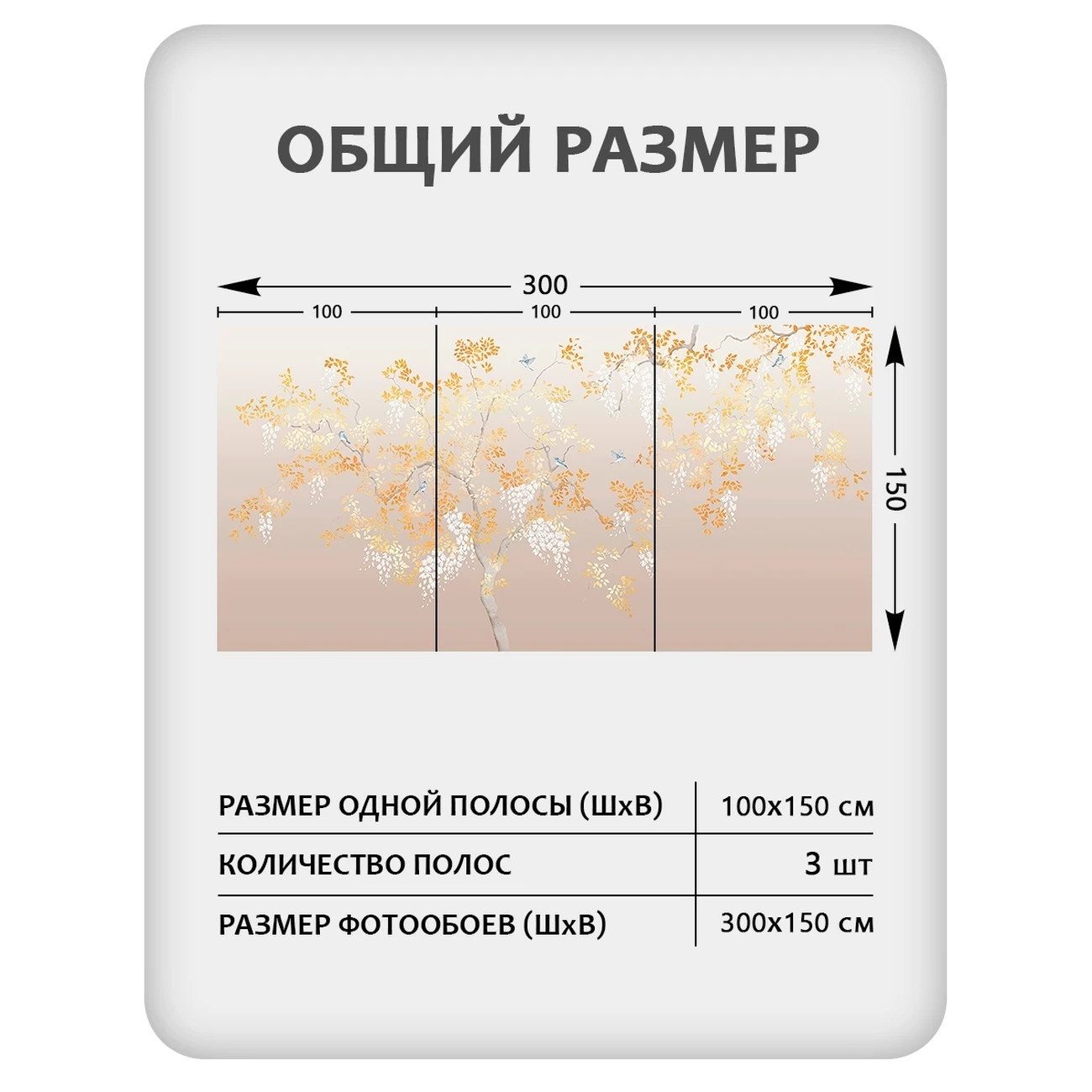 Фотообои рулонные Citydecor Blossom 28 на флизелиновой основе 300x150 см