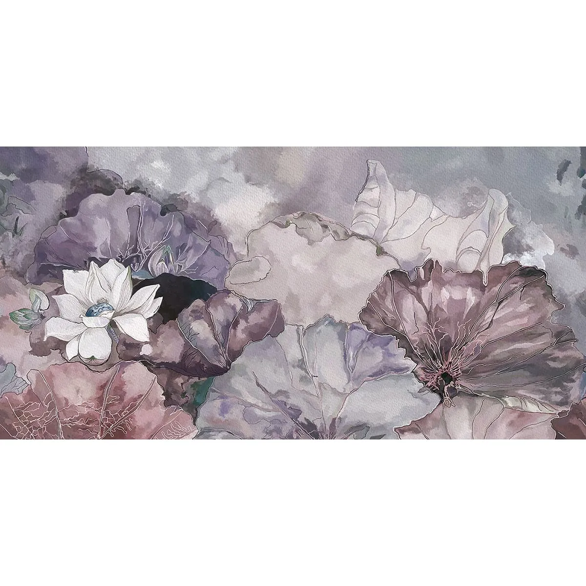 Дизайнерские фотообои рулонные Citydecor Blossom 3 на флизелиновой основе 300x150 см