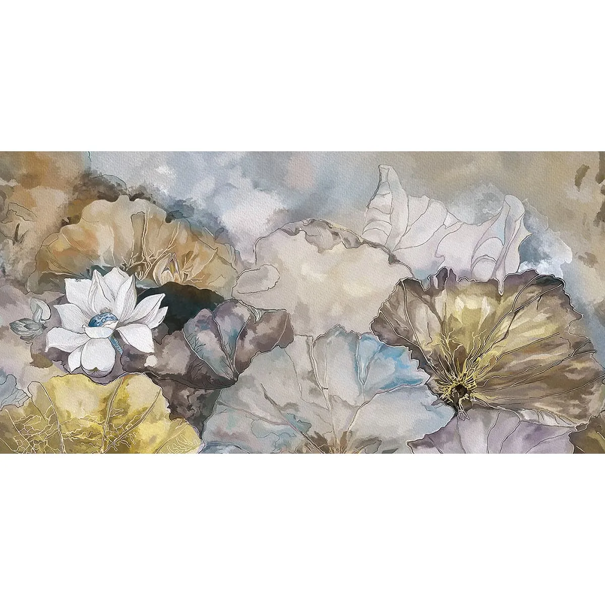 Дизайнерские фотообои рулонные Citydecor Blossom 7 на флизелиновой основе 300x150 см