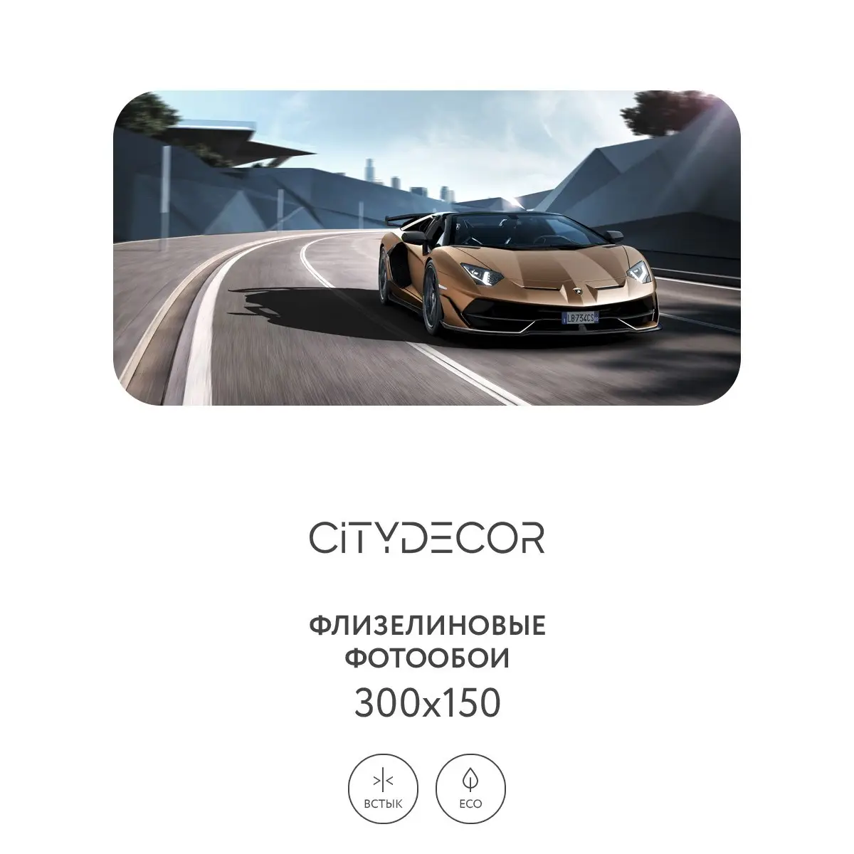 Фотообои рулонные Citydecor Транспорт 9 на флизелиновой основе 300x150 см