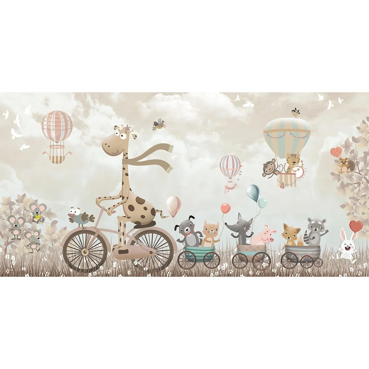Фотообои рулонные Citydecor Cute&Lovely 17 на флизелиновой основе 300x150 см