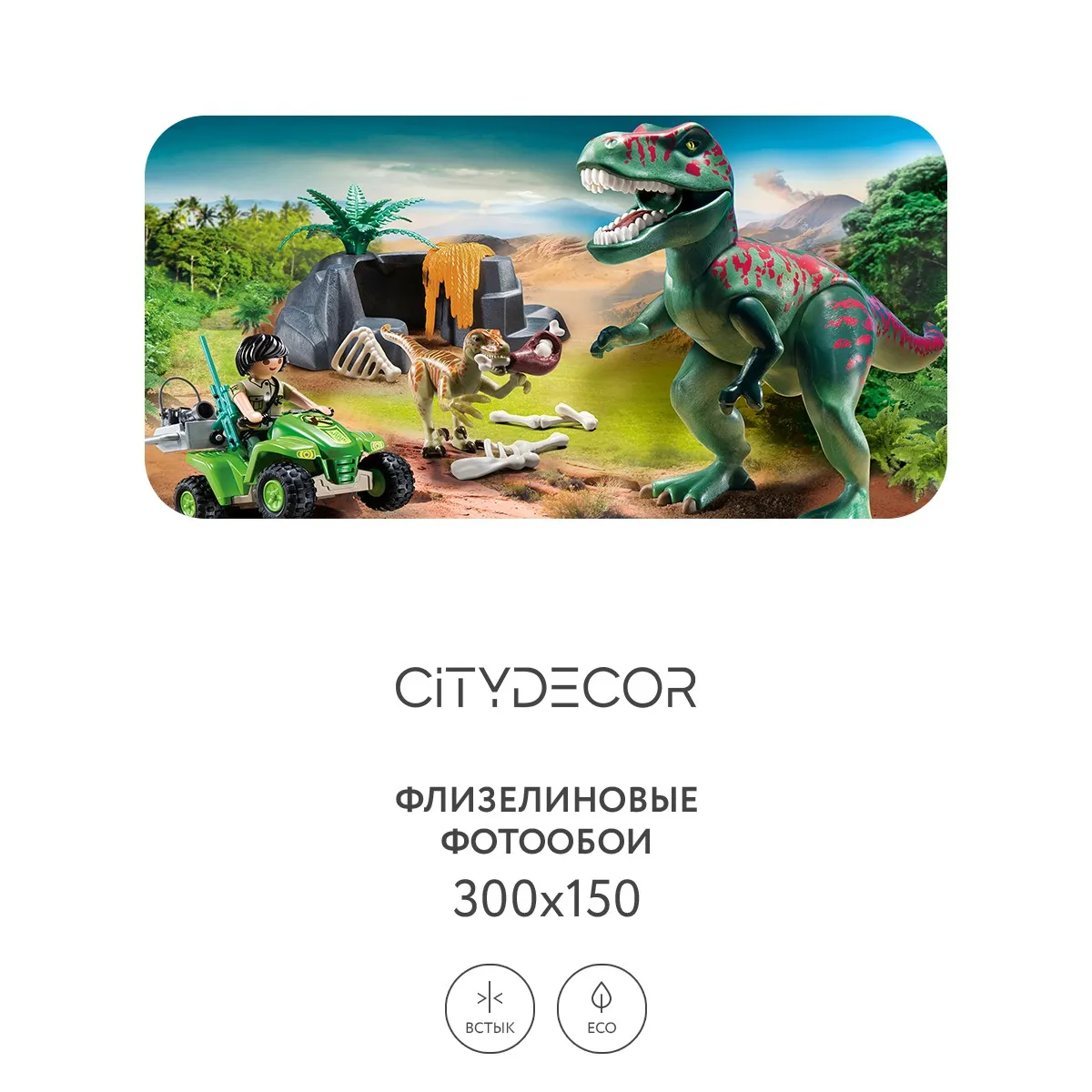 Фотообои рулонные Citydecor Детская 347 на флизелиновой основе 300x150 см