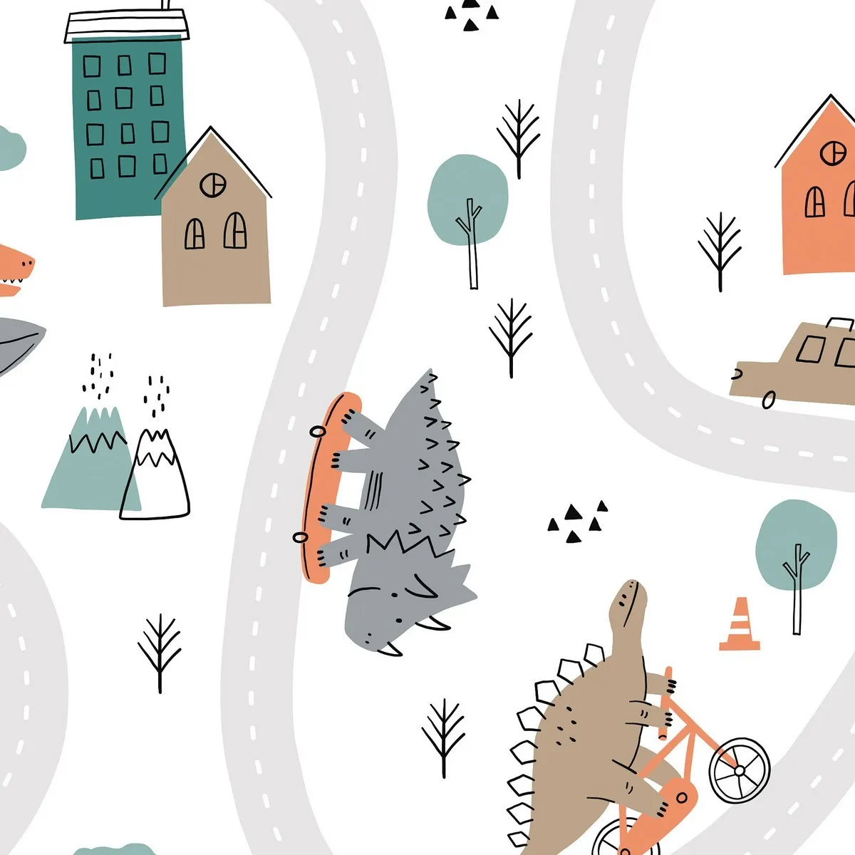 Фотообои рулонные Citydecor Детская 373 на флизелиновой основе 300x150 см