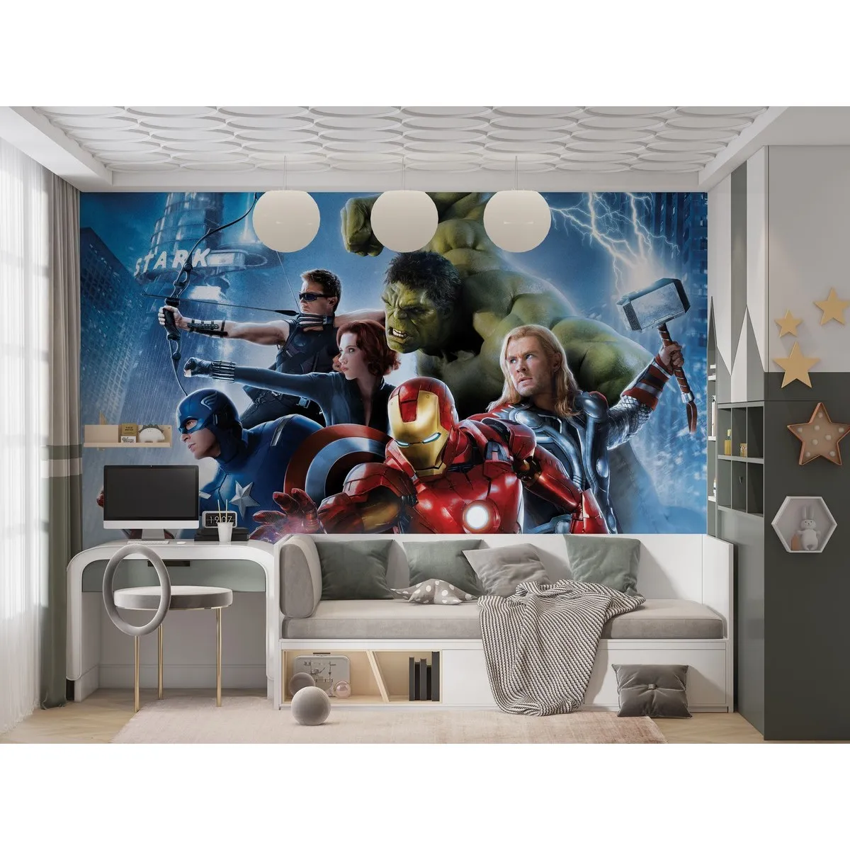 Фотообои рулонные Citydecor Детская 382 на флизелиновой основе 300x150 см