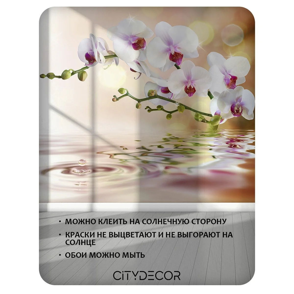 Фотообои рулонные Citydecor Цветы и Растения 38 на флизелиновой основе 300x150 см