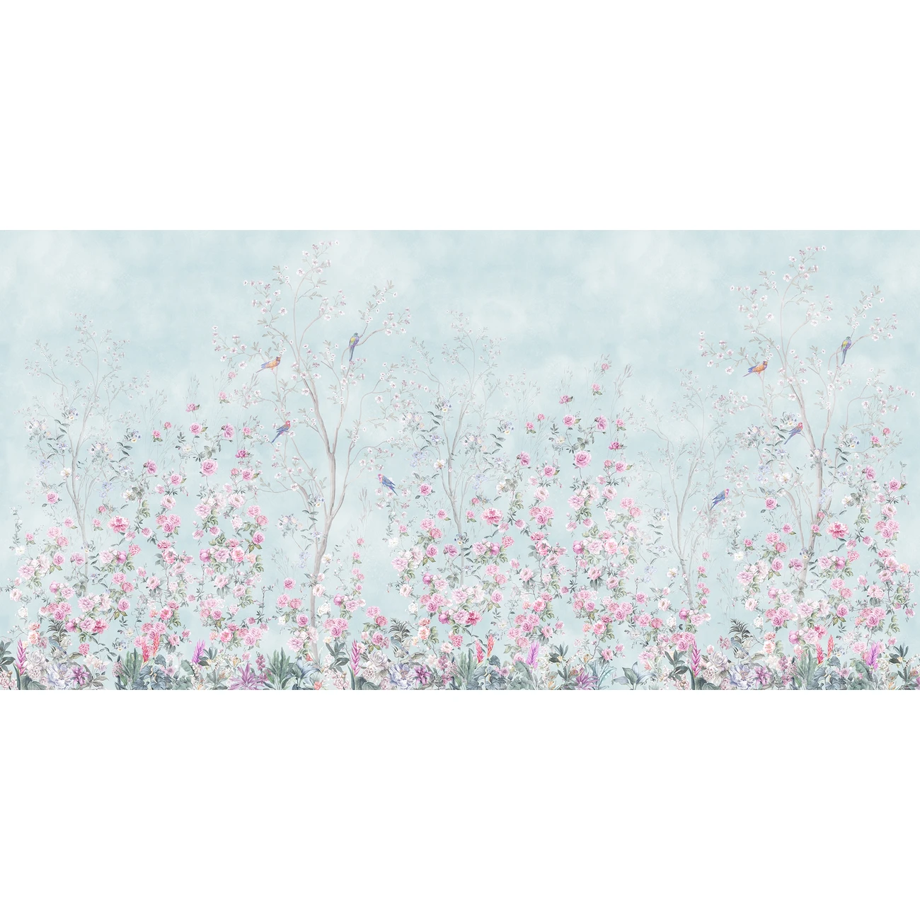 Фотообои рулонные Citydecor Flower town 23 на флизелиновой основе 300x150 см