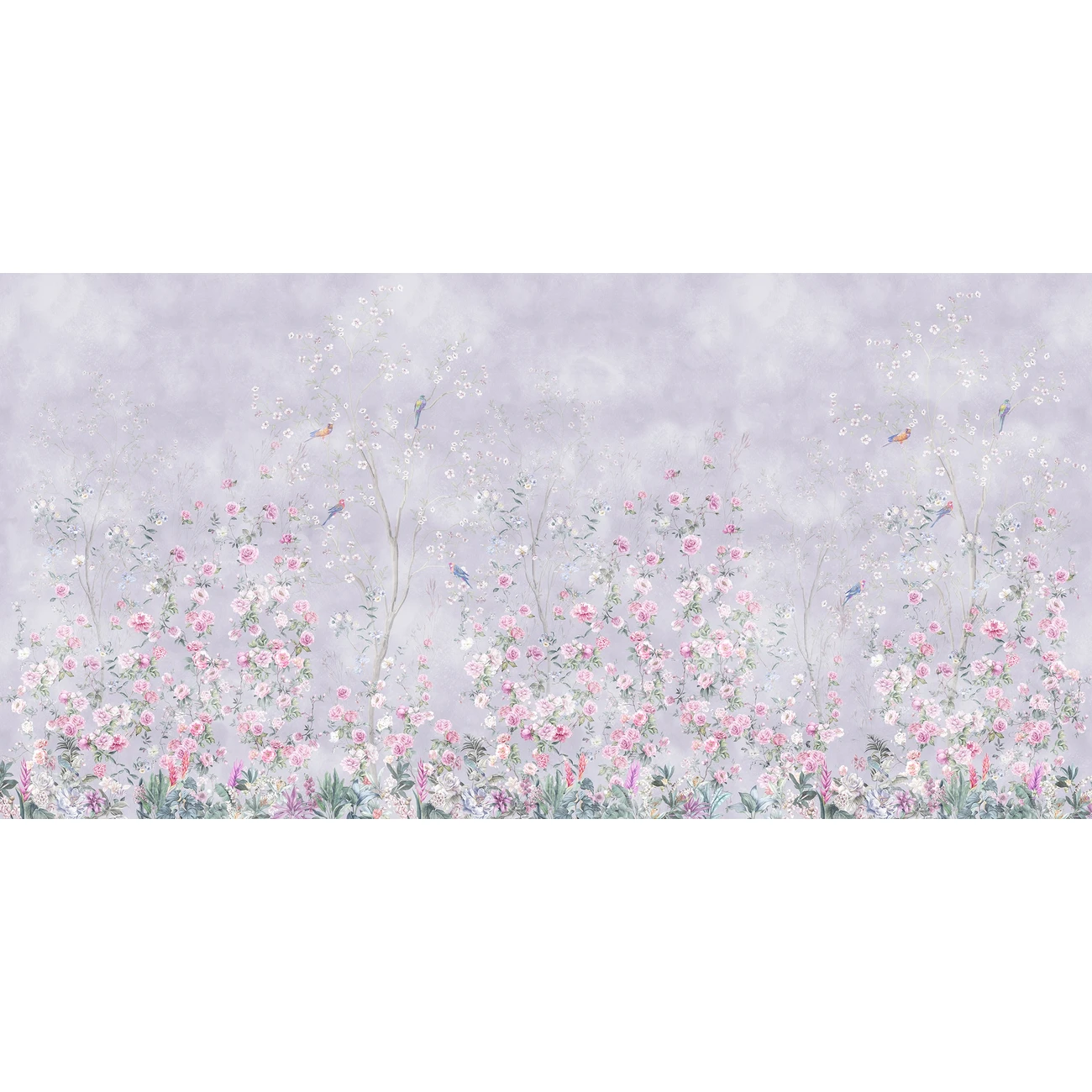 Фотообои рулонные Citydecor Flower town 24 на флизелиновой основе 300x150 см
