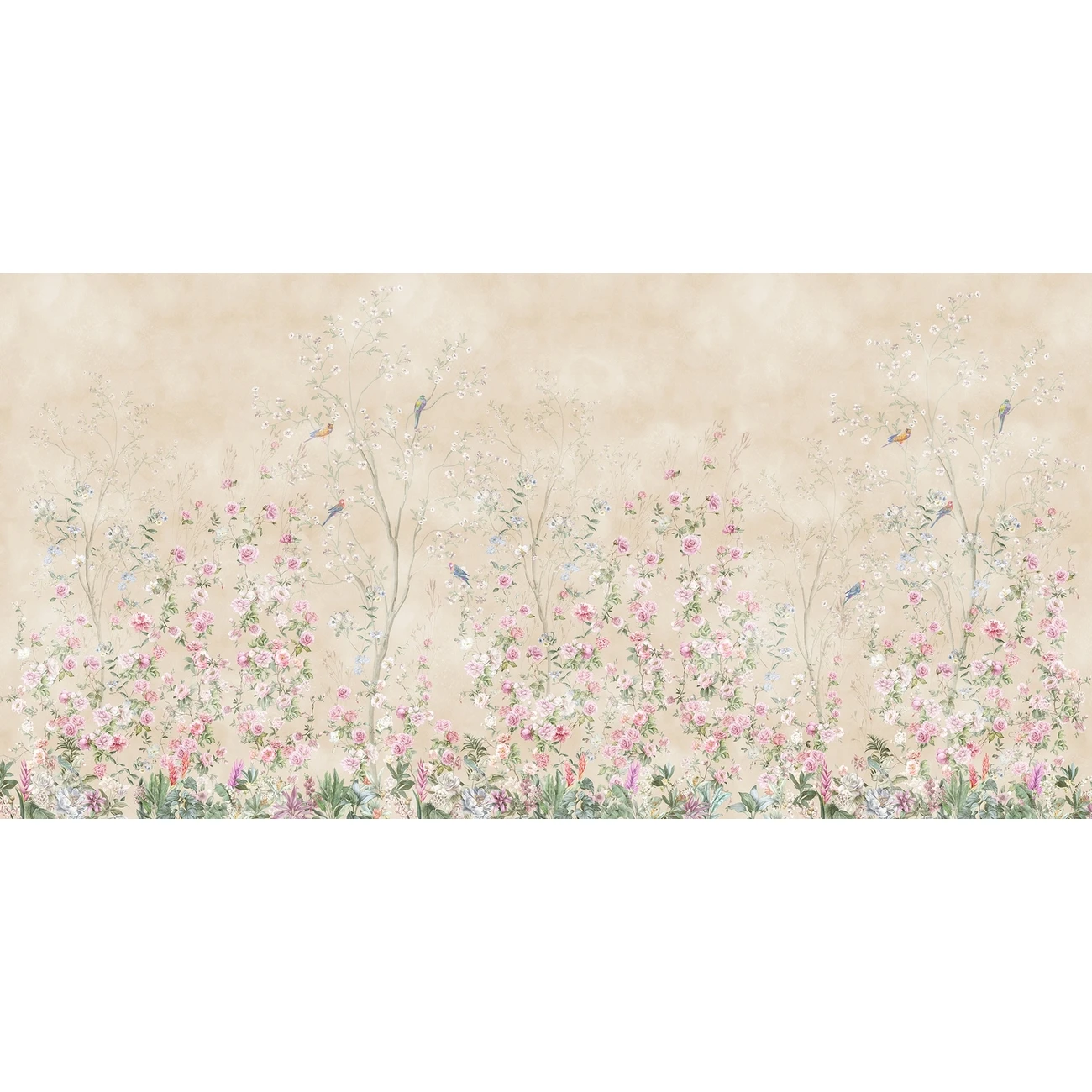 Фотообои рулонные Citydecor Flower town 25 на флизелиновой основе 300x150 см
