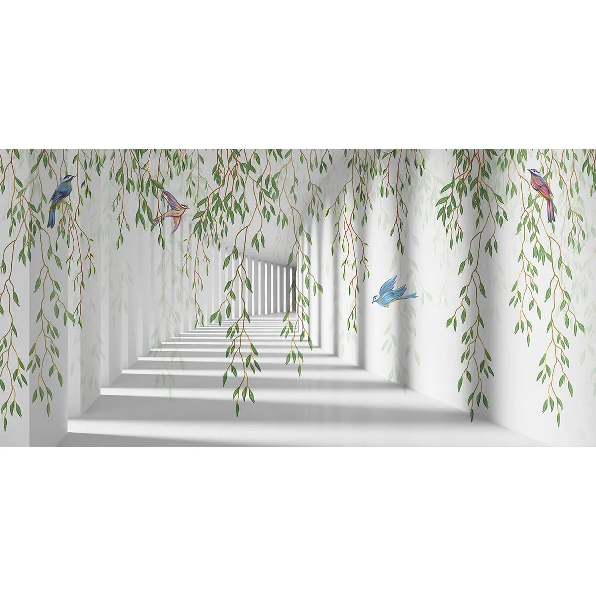 Фотообои рулонные Citydecor Flower Tunnel 3d 1 на флизелиновой основе 300x150 см