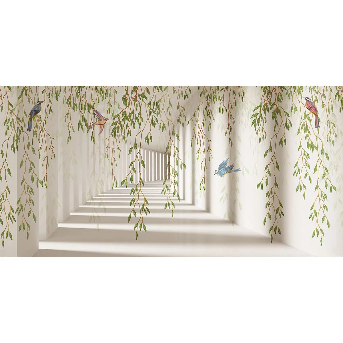 Фотообои рулонные Citydecor Flower Tunnel 3d 4 на флизелиновой основе 300x150 см