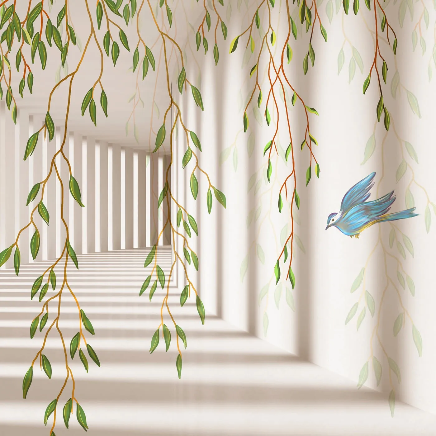 Фотообои рулонные Citydecor Flower Tunnel 3d 4 на флизелиновой основе 300x150 см