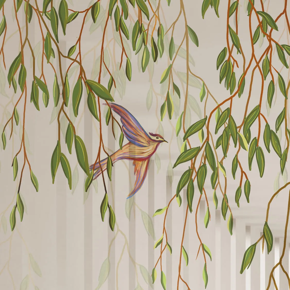 Фотообои рулонные Citydecor Flower Tunnel 3d 4 на флизелиновой основе 300x150 см