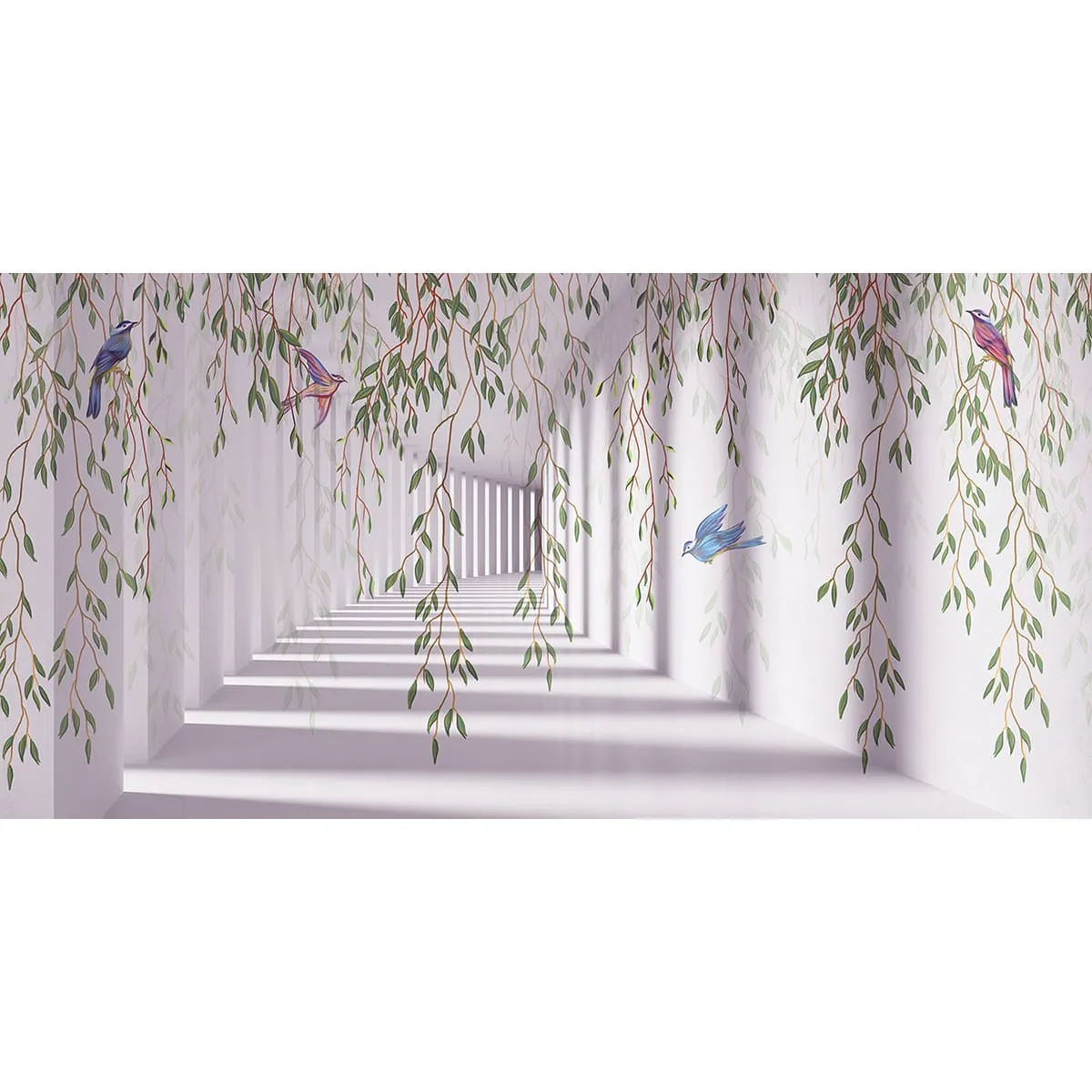 Фотообои рулонные Citydecor Flower Tunnel 3d 5 на флизелиновой основе 300x150 см