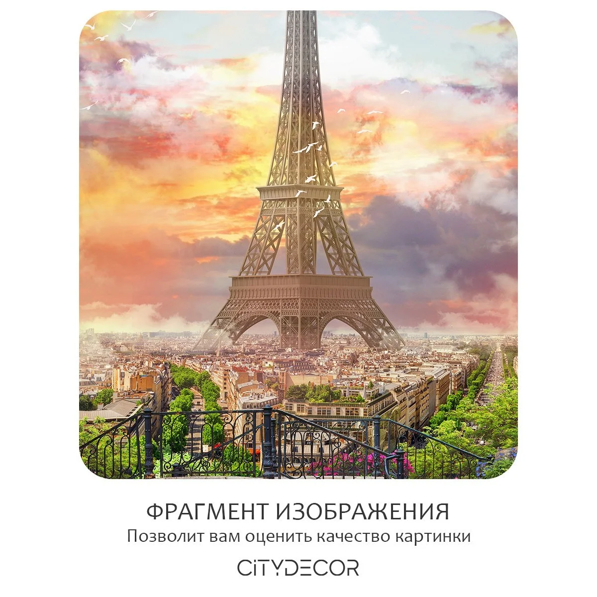 Фотообои рулонные Citydecor Фреска 38 на флизелиновой основе 300x150 см