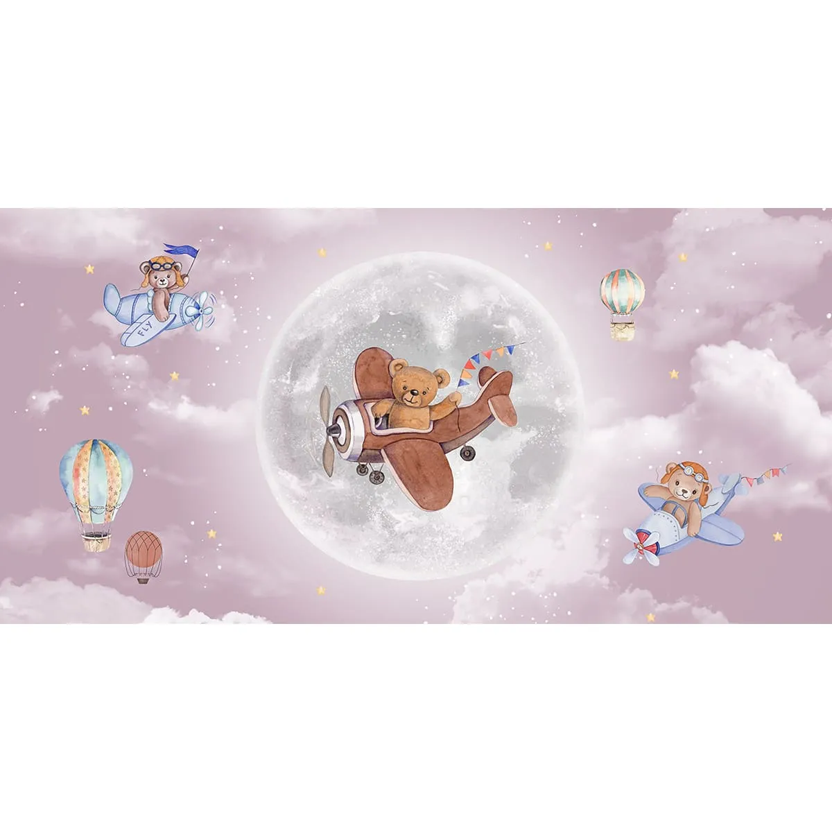 Дизайнерские фотообои рулонные Citydecor Мечтатели 10 на флизелиновой основе 300x150 см