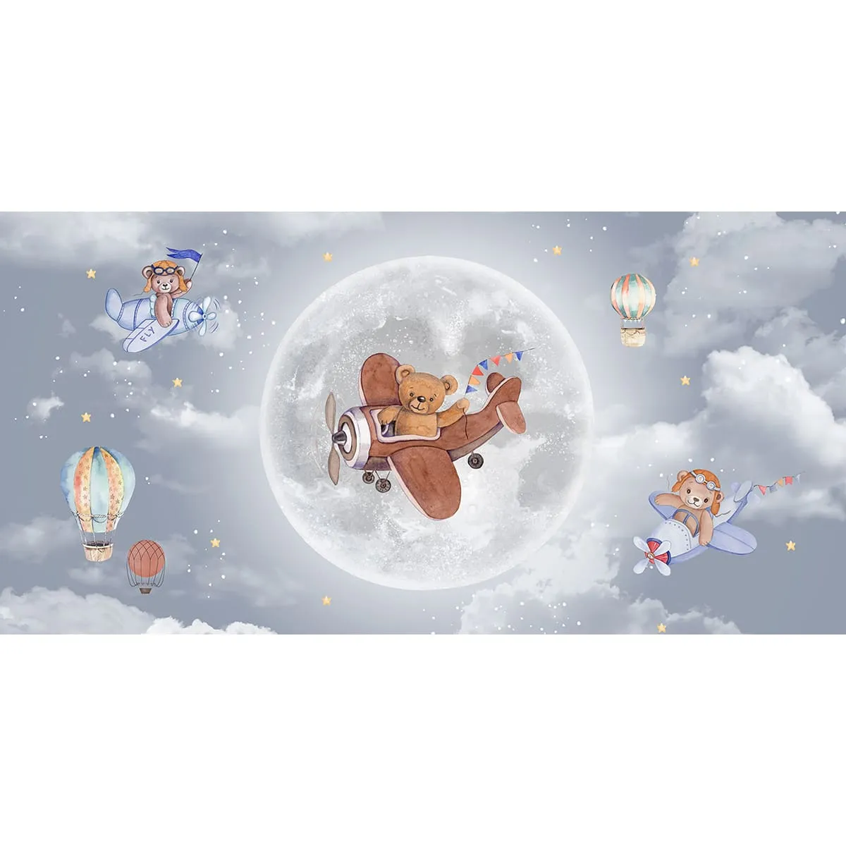 Дизайнерские фотообои рулонные Citydecor Мечтатели 11 на флизелиновой основе 300x150 см