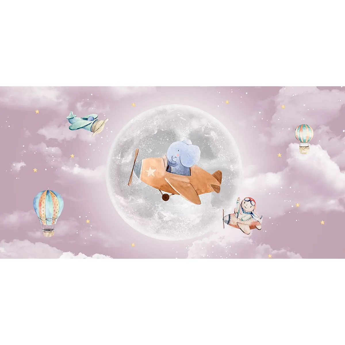 Дизайнерские фотообои рулонные Citydecor Мечтатели 2 на флизелиновой основе 300x150 см