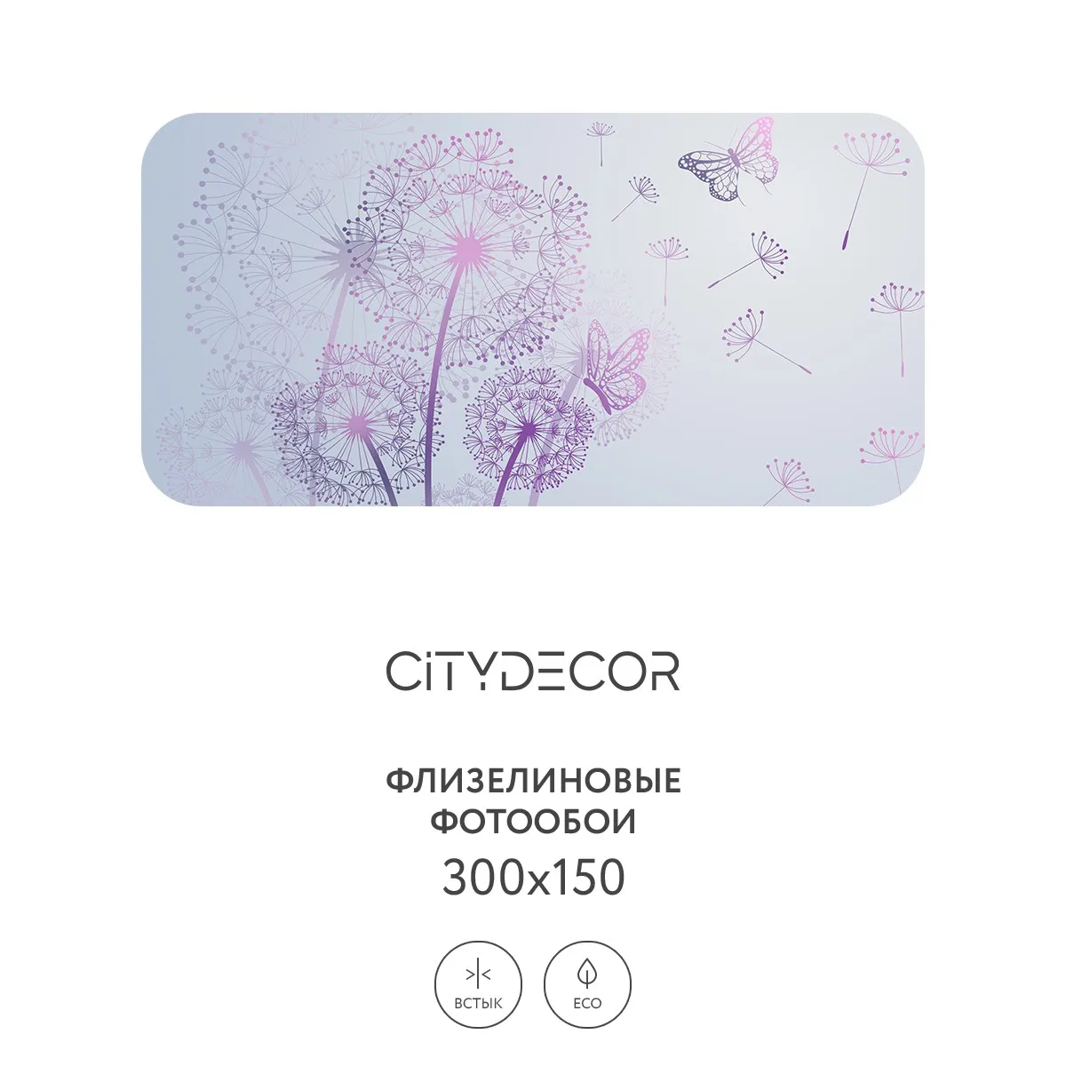 Фотообои рулонные Citydecor Невесомость 12 на флизелиновой основе 300x150 см