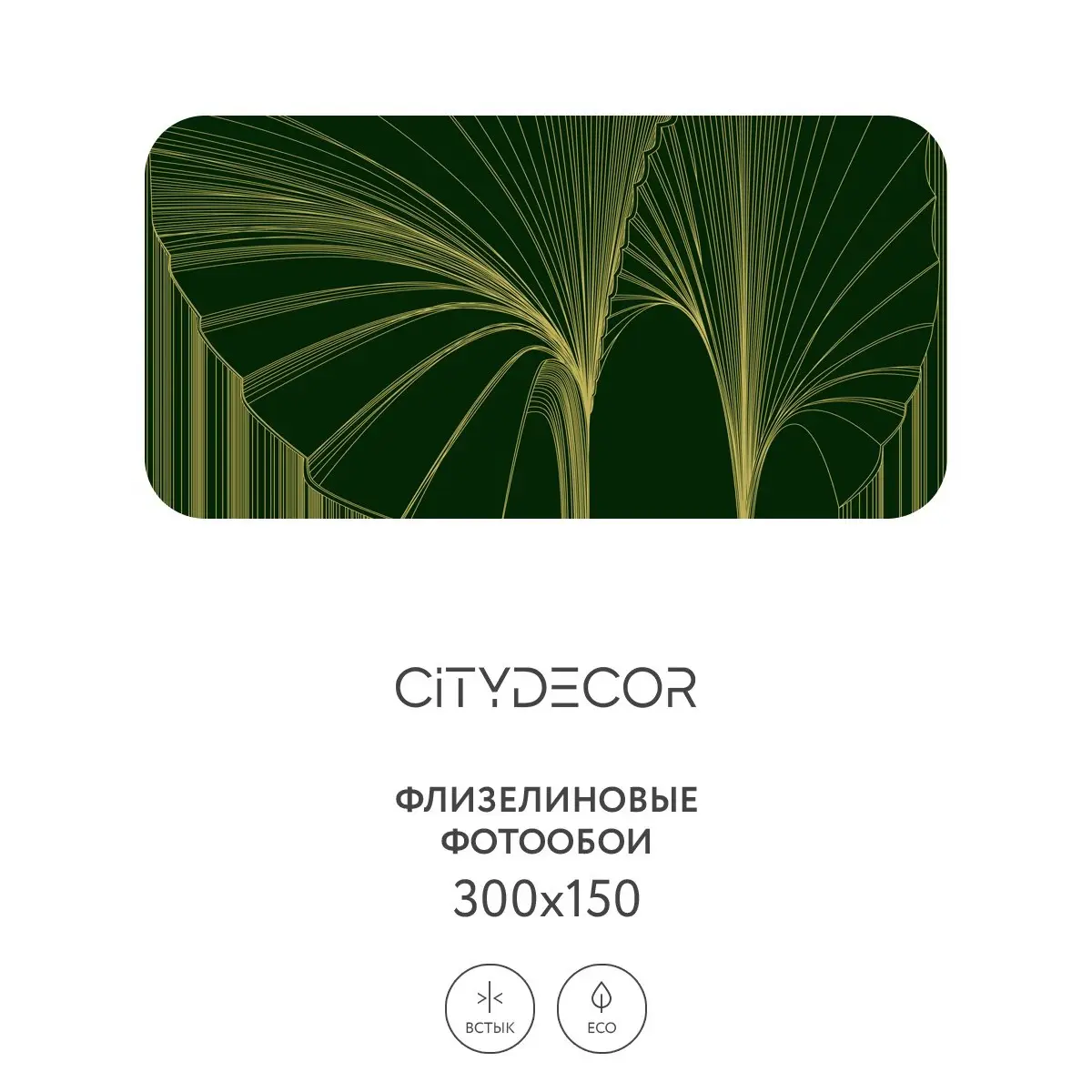 Фотообои рулонные Citydecor Perfect Lines 24 на флизелиновой основе 300x150 см