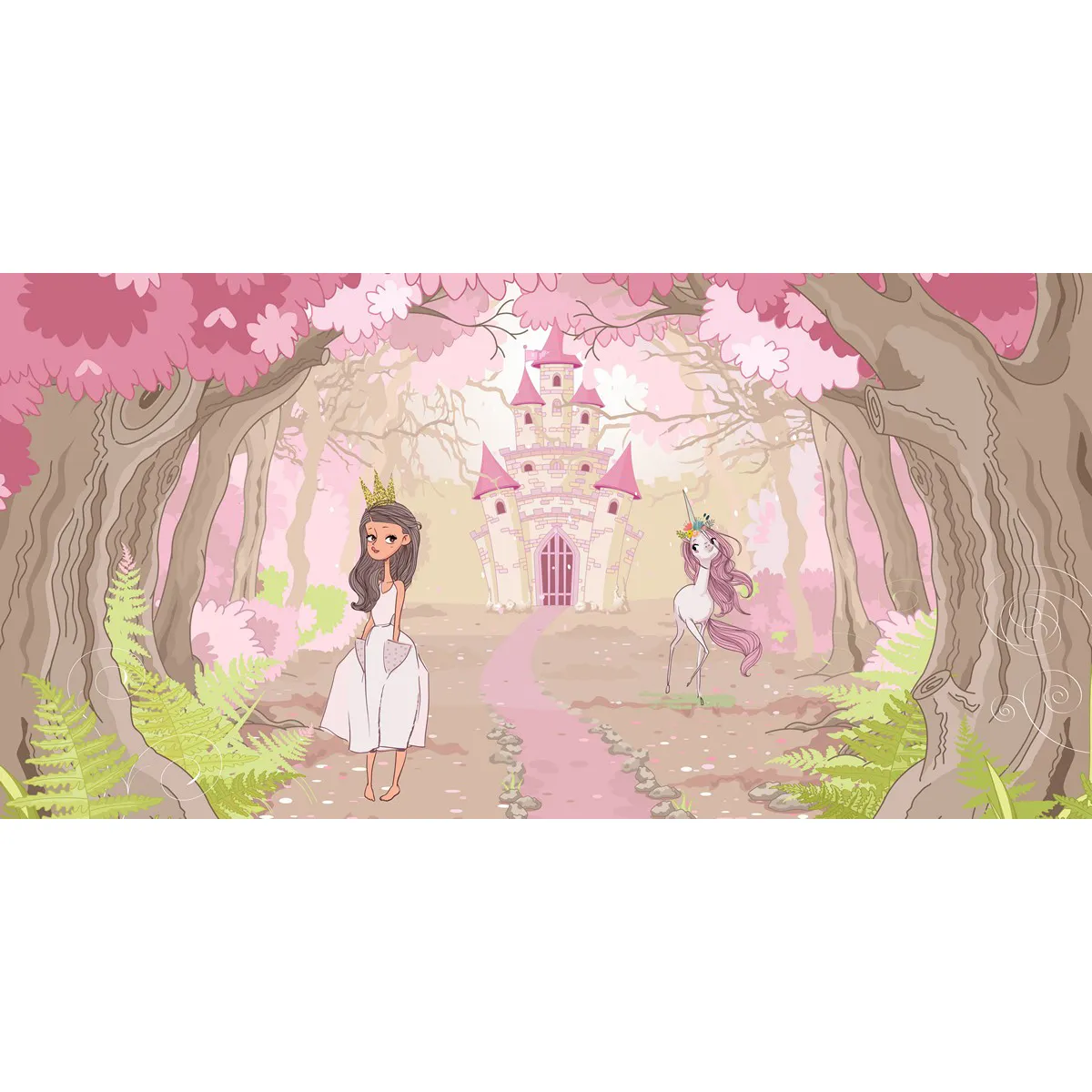 Дизайнерские фотообои рулонные Citydecor Princess 2 на флизелиновой основе 300x150 см 