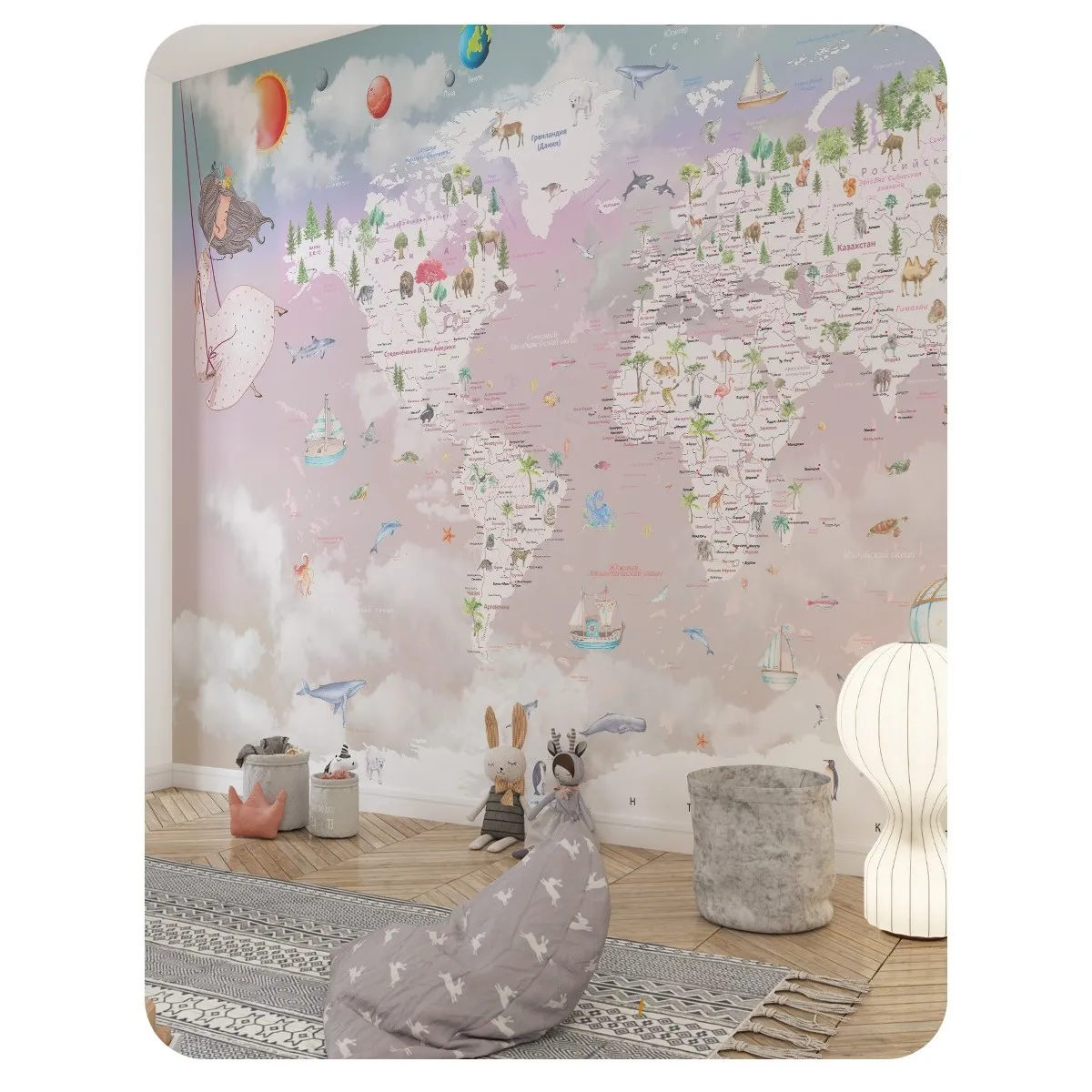 Фотообои рулонные Citydecor Princess 32 на флизелиновой основе 300x150 см